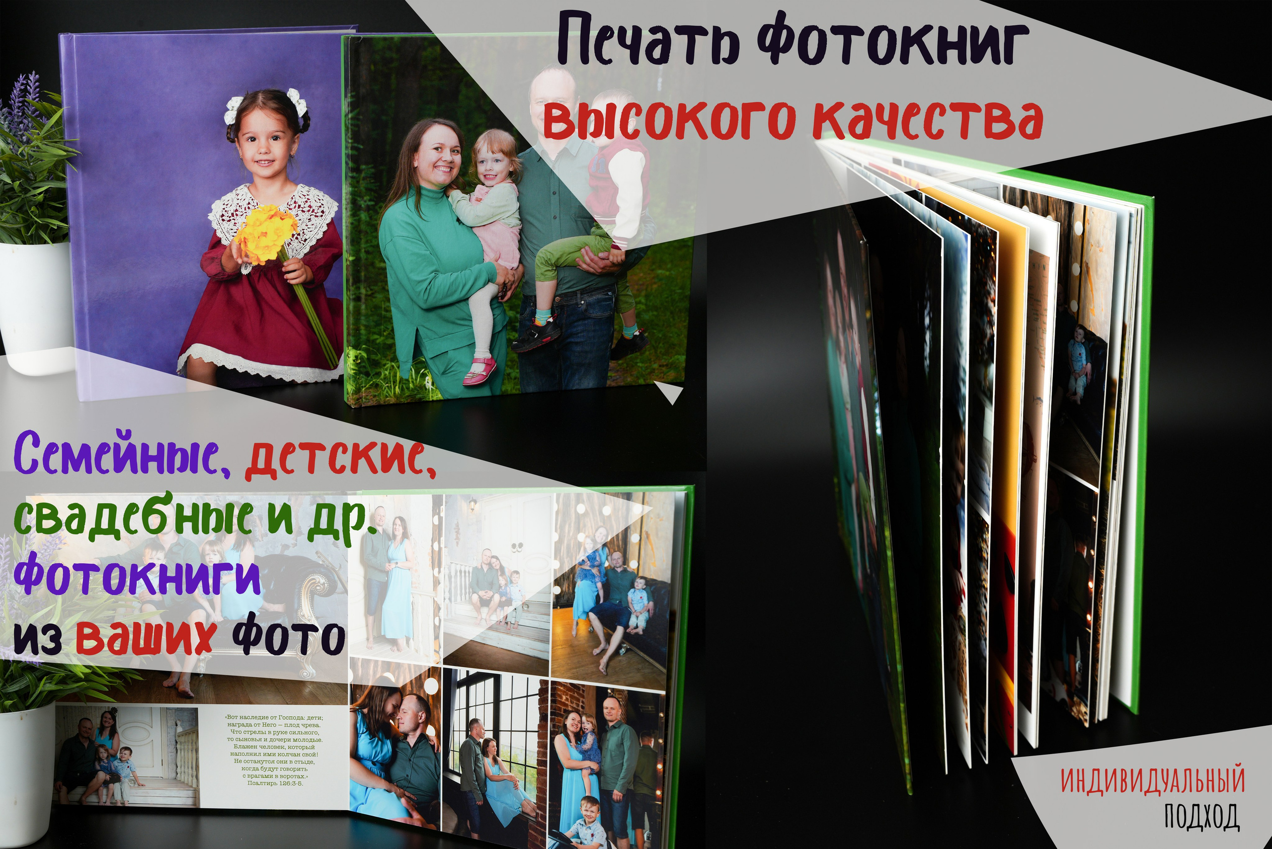 Семейные Фотокниги. Школьная фотография Поповы