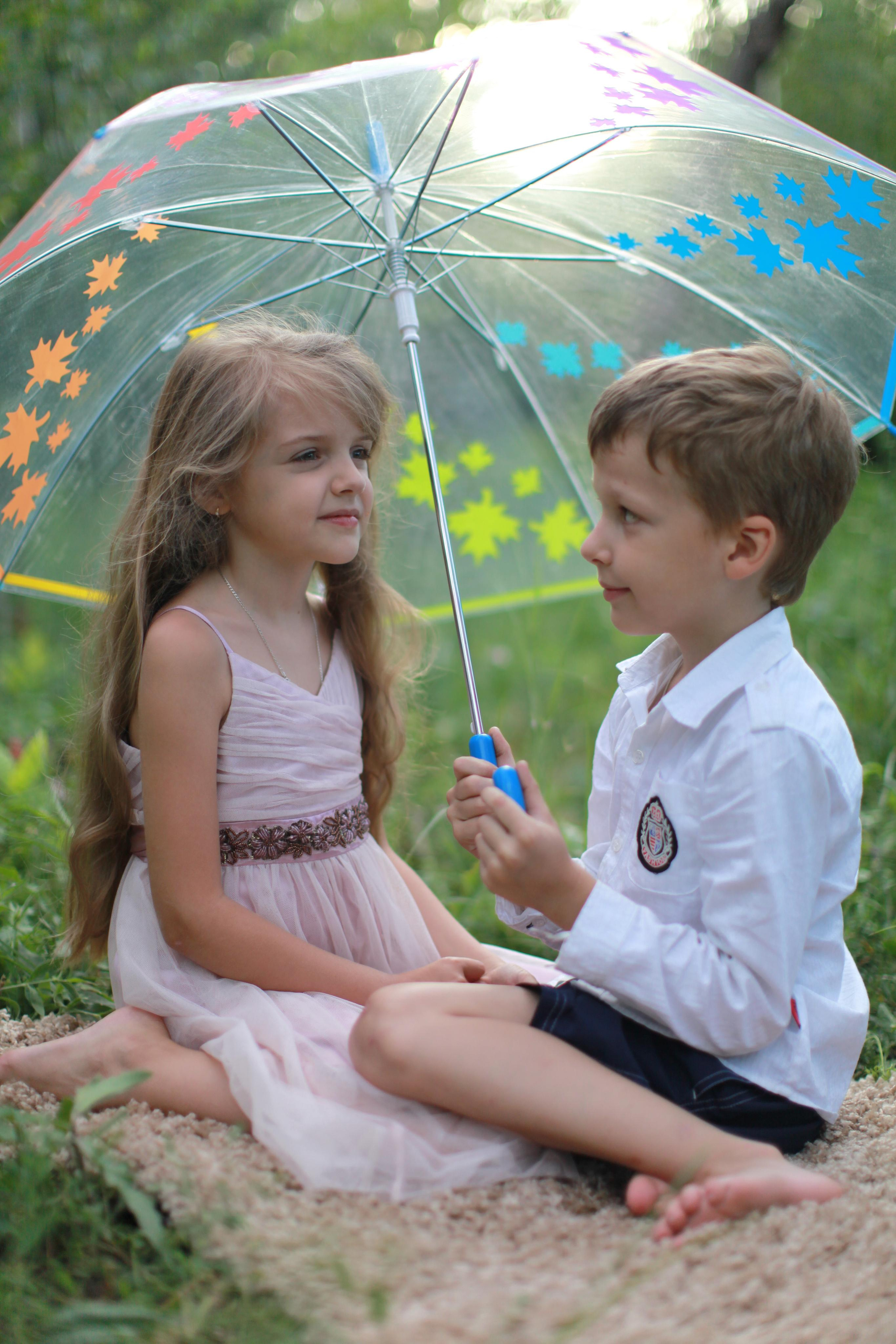 под зонтиком уютно