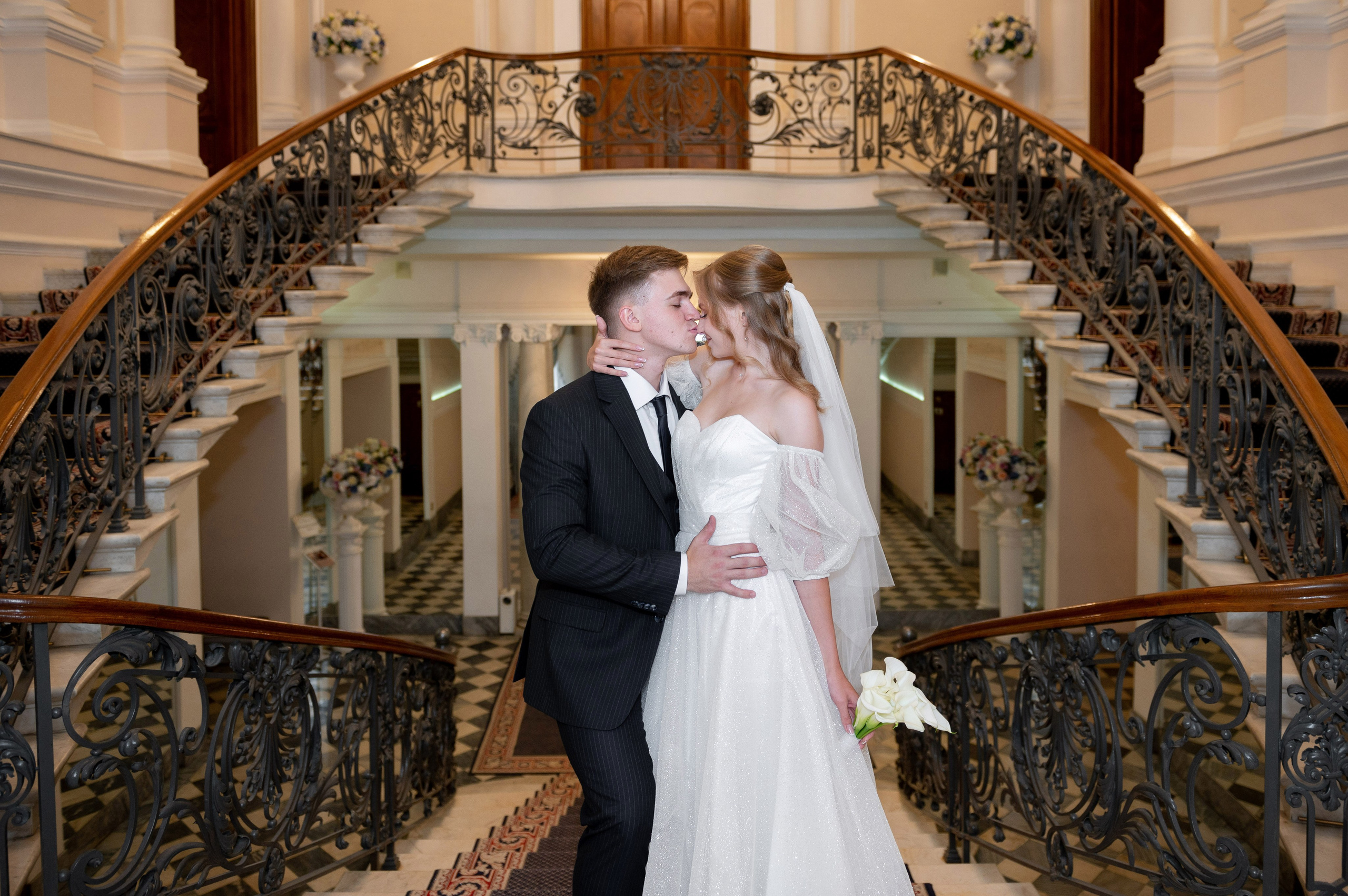 Анастасия и Михаил (Второй Дворец Бракосочетания на Фурштатской улице 52, фотосессия в Таврическом парке). Портретный, семейный и свадебный фотограф в Санкт-Петербурге и в Пушкине Ширяев Денис