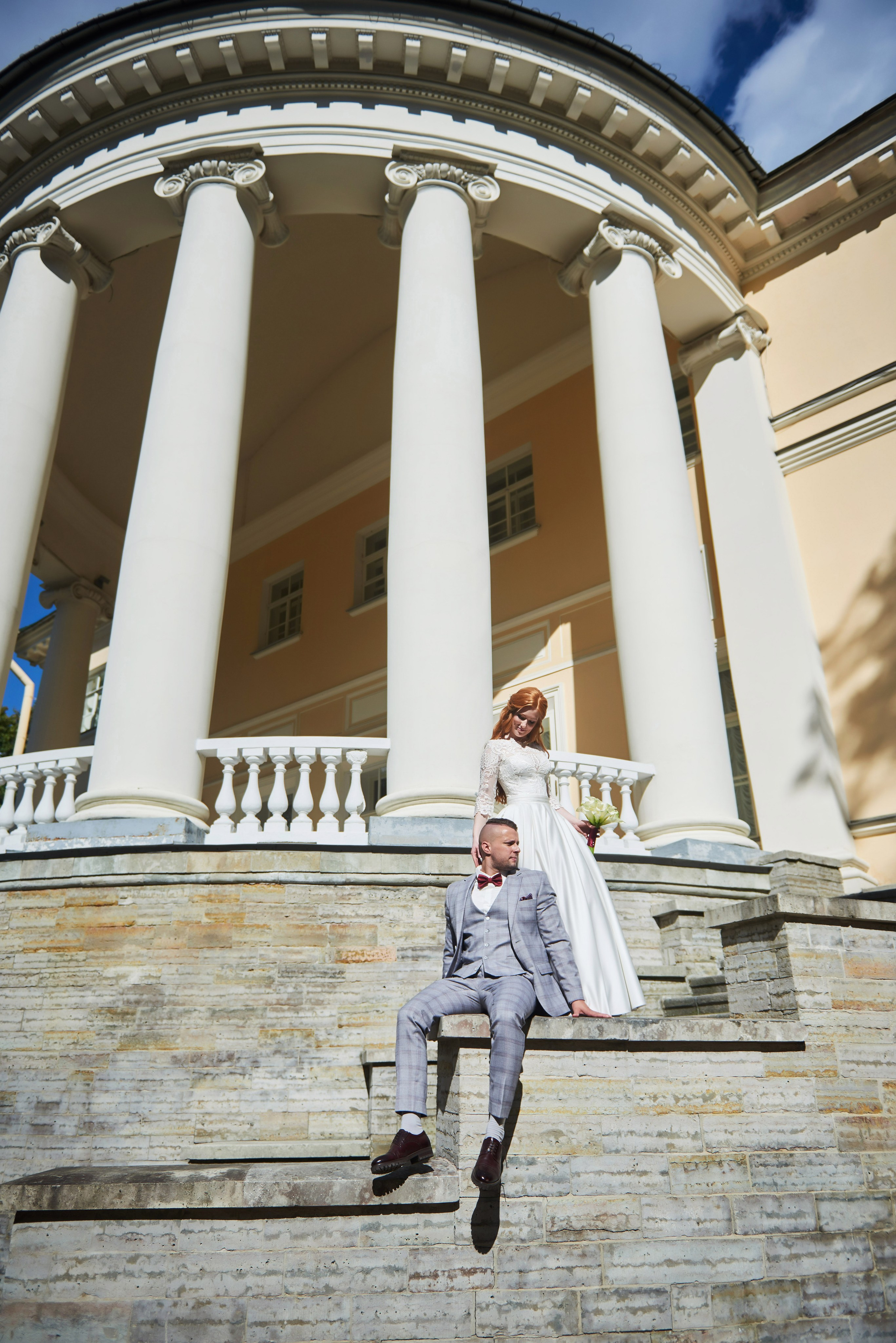 Красивейшая свадебная прогулка для проведения фотосессии своей свадьбы по Екатерининскому парку в Пушкине Наталии и Александра. Портретный, семейный и свадебный фотограф в Санкт-Петербурге и в Пушкине Ширяев Денис