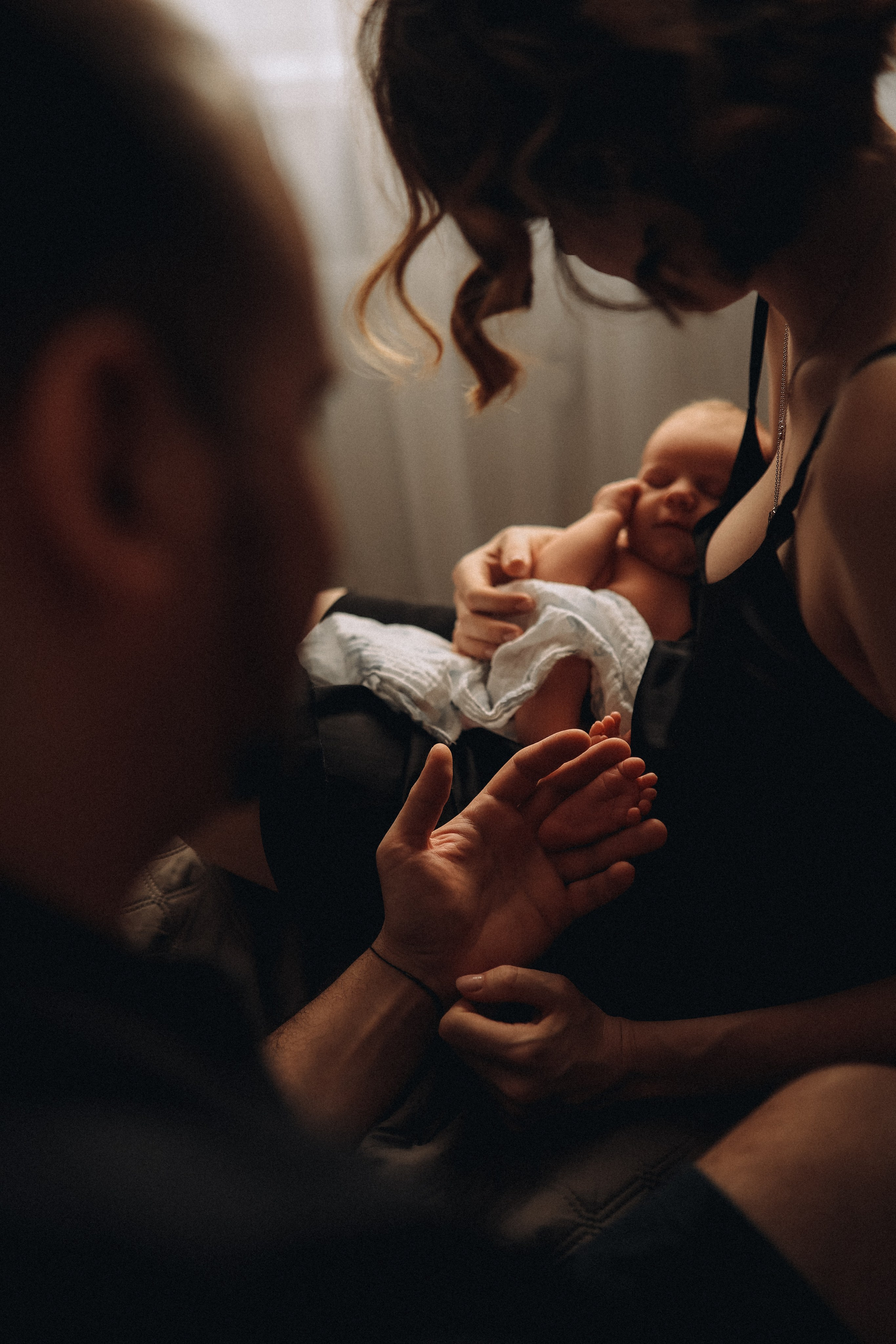 Семейная съёмка с новорожденным в Москве. Семейный фотограф в Москве и Люберцах Юлия Гуськова