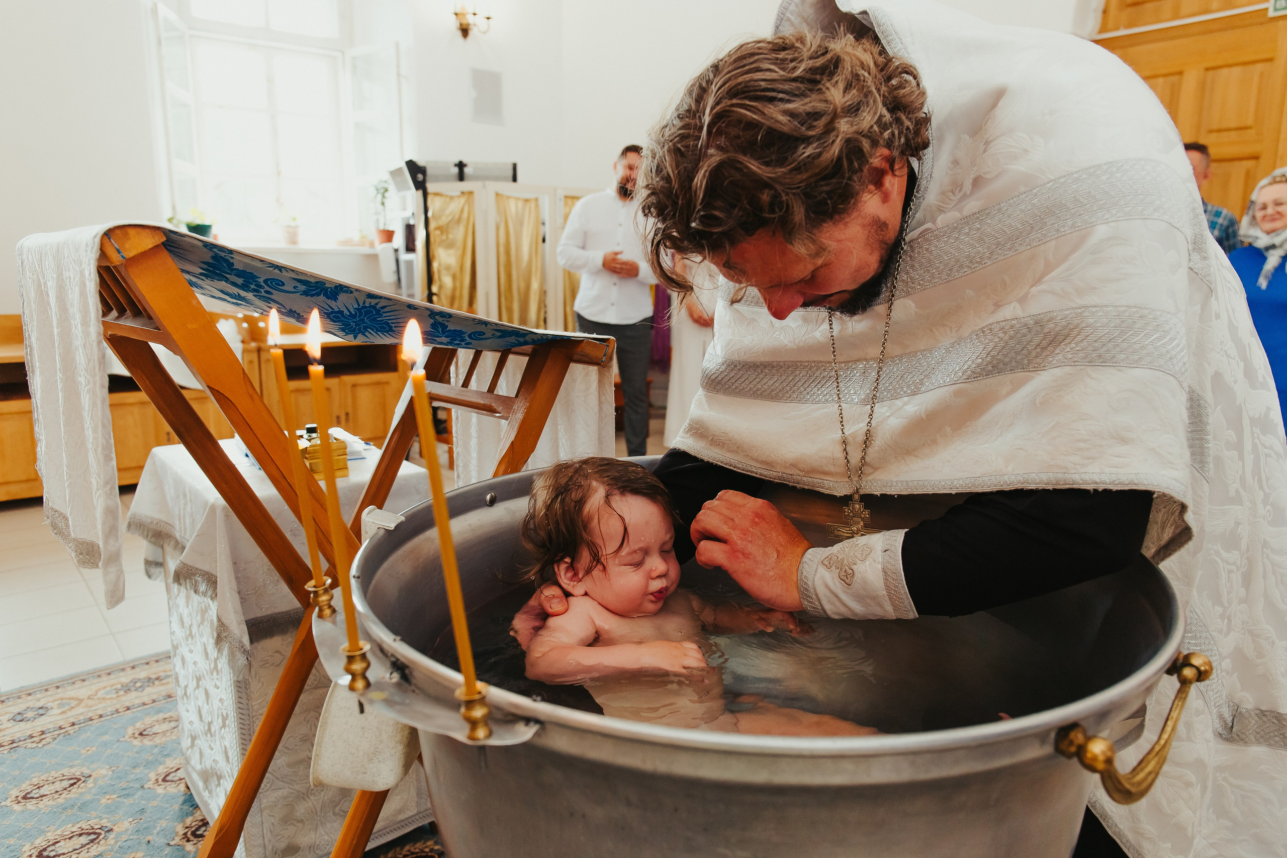 Фотосъемка Крещения ребенка. Фотограф новорожденных и детский в Сергиевом Посаде Кругликова Юлия