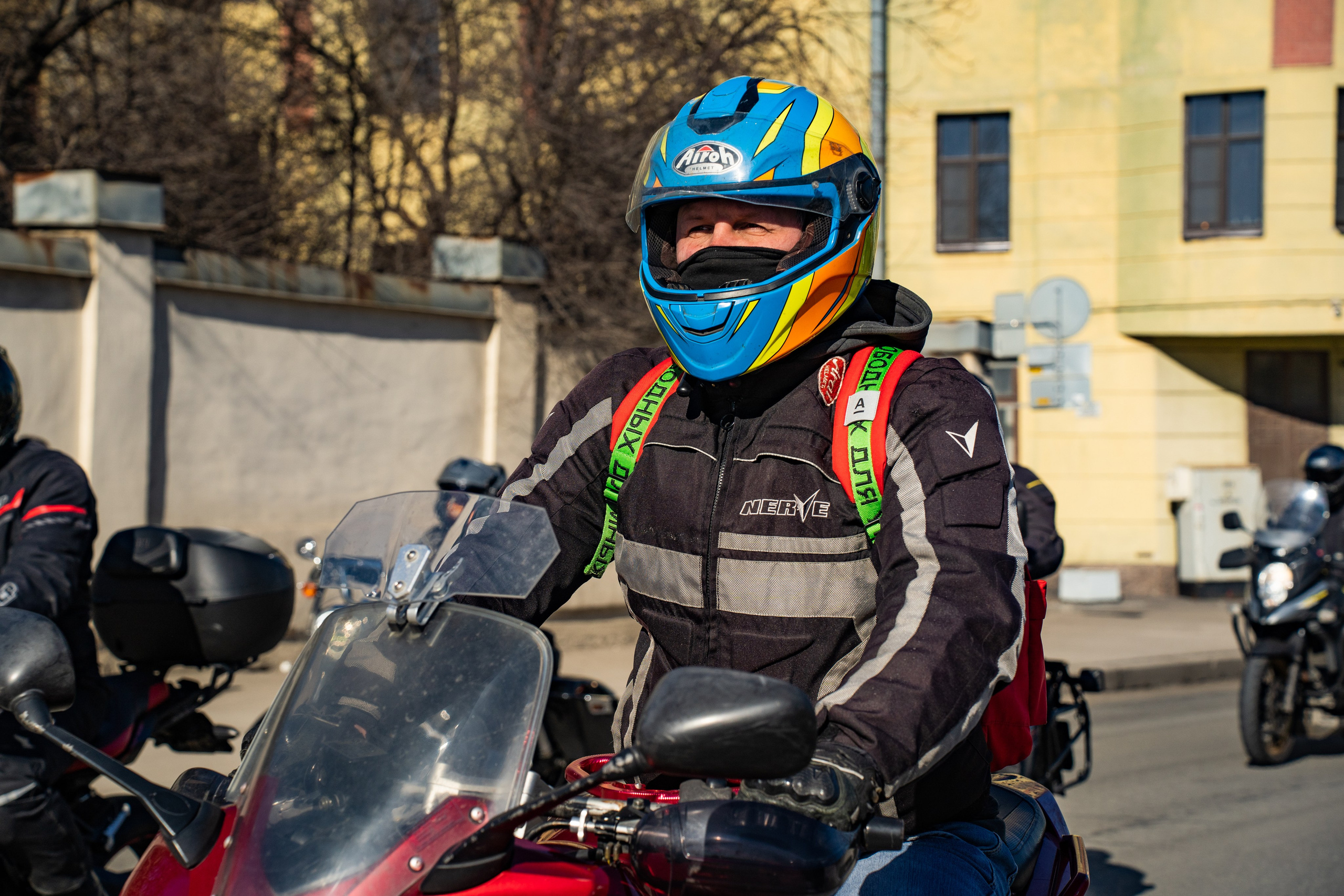 Весенний прохват мотоклуба Normans Riders MC. Концертный и репортажный фотограф в Санкт-Петербурге Слава Пахомов