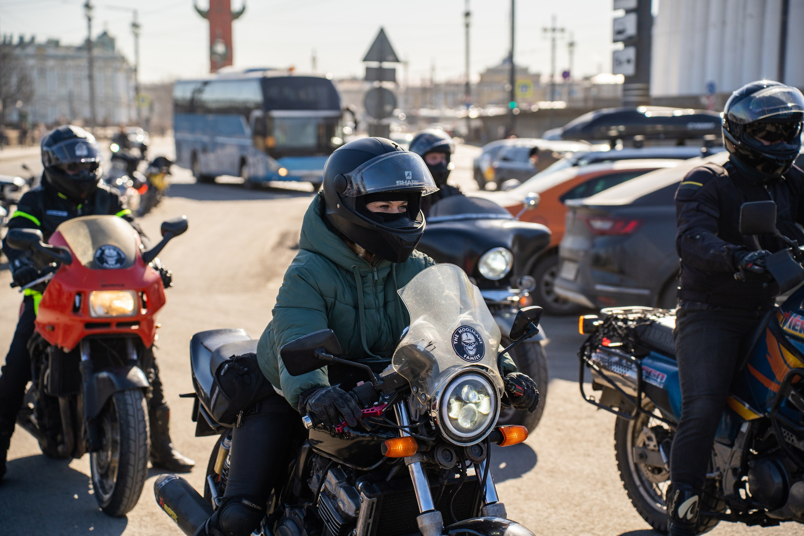 Весенний прохват мотоклуба Normans Riders MC. Концертный и репортажный фотограф в Санкт-Петербурге Слава Пахомов