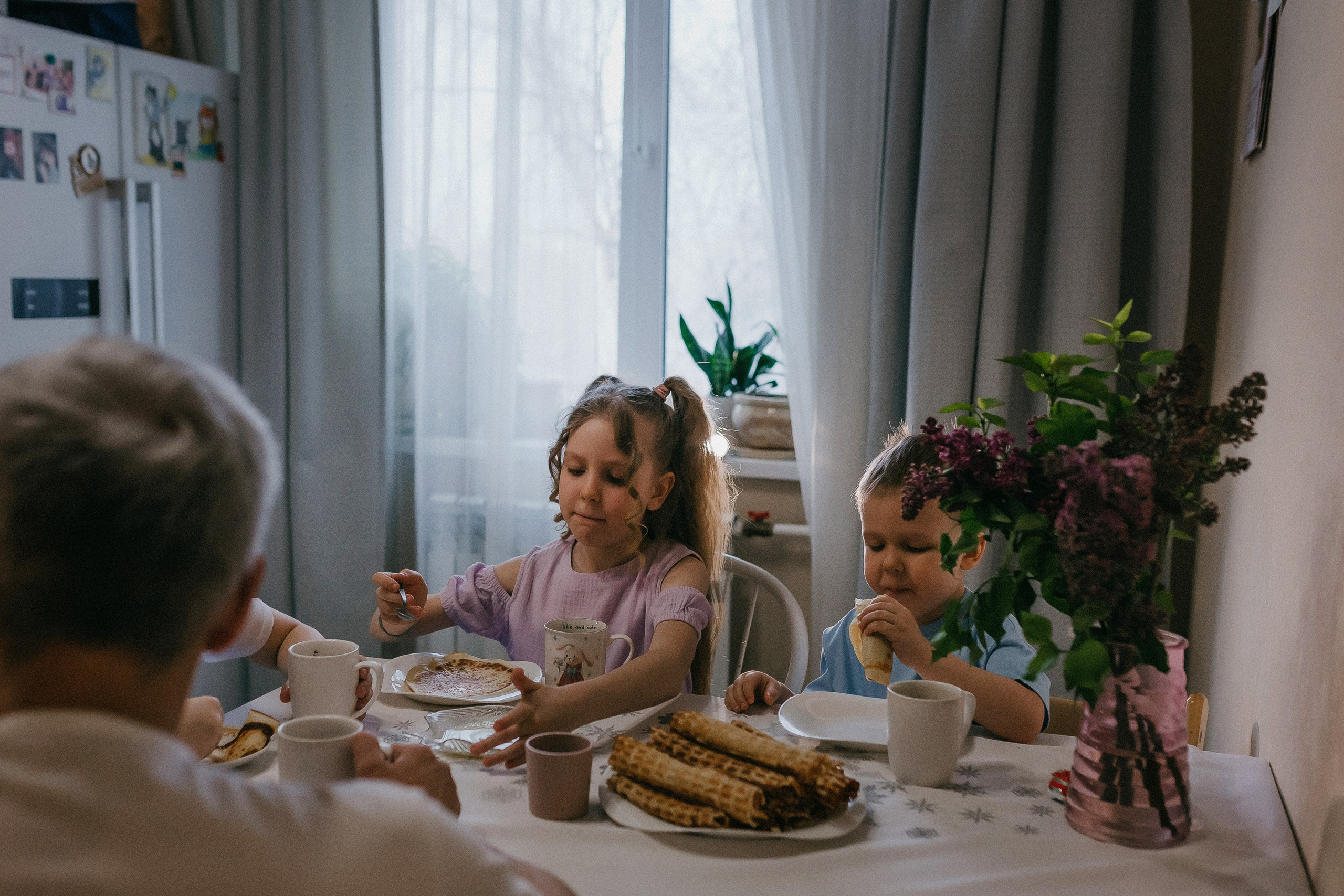 Вкусный завтрак. Семейный фотограф в Сургуте
