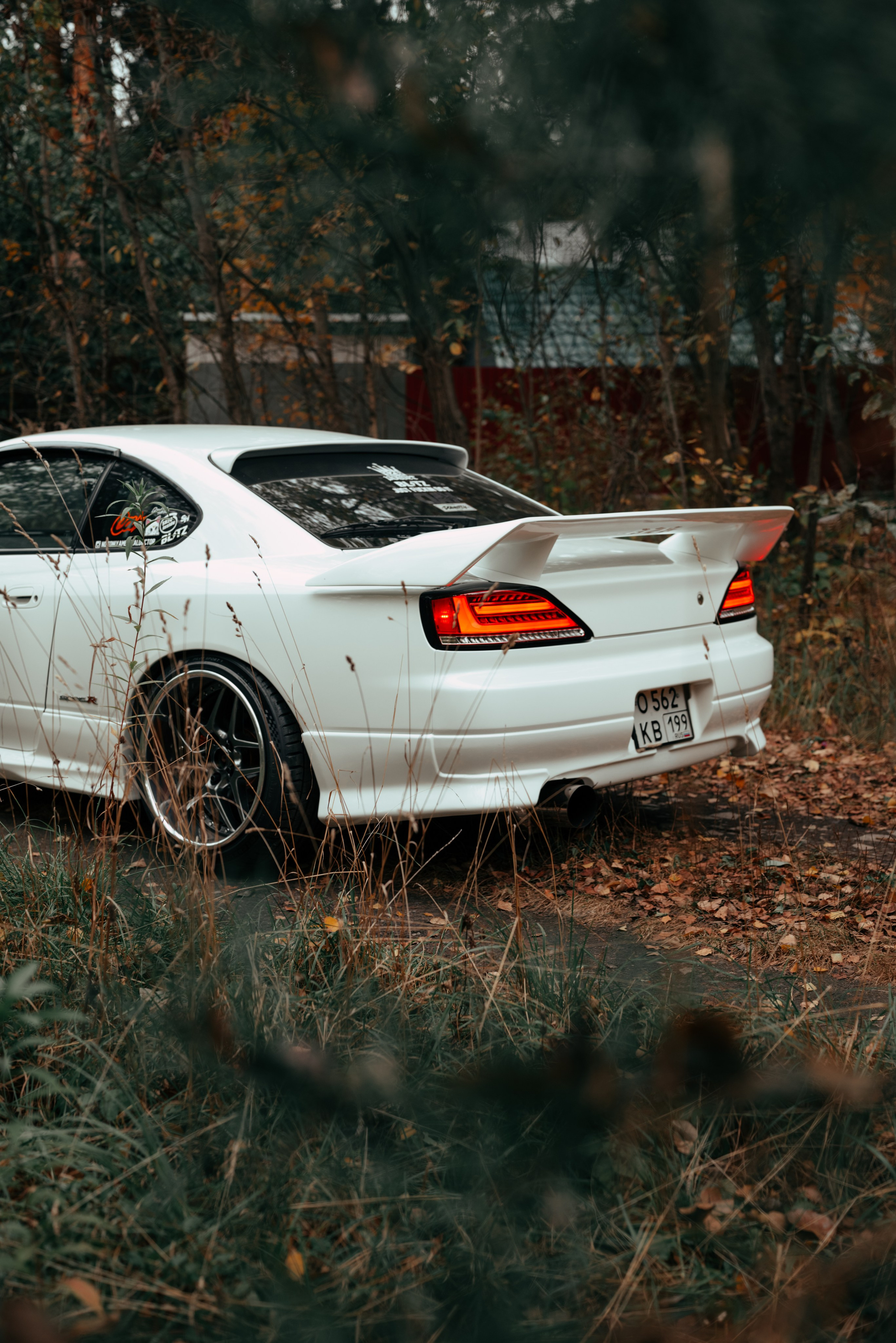 White Silvia new headlight. DeLorein