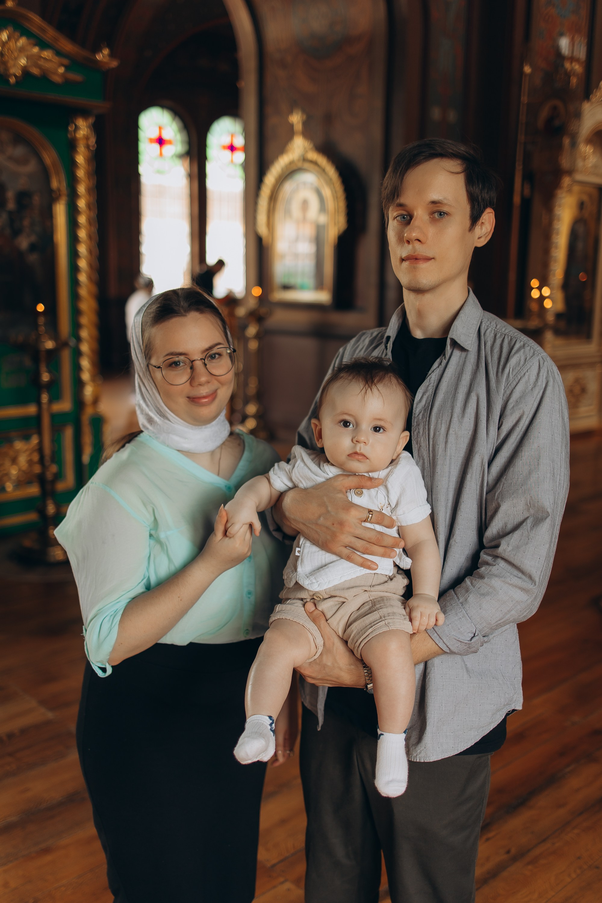 Таинство Крещения Михаила. Семейный фотограф в Краснодаре Храмова Анна