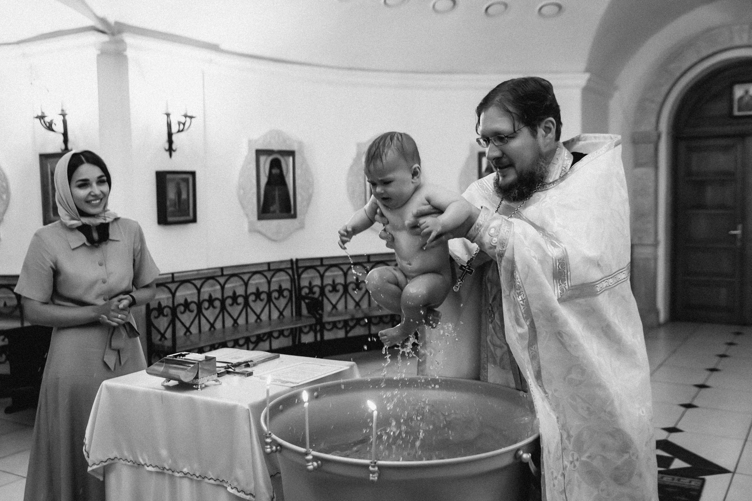 Крещение Ксении. Семейный фотограф Минск Усова Ольга