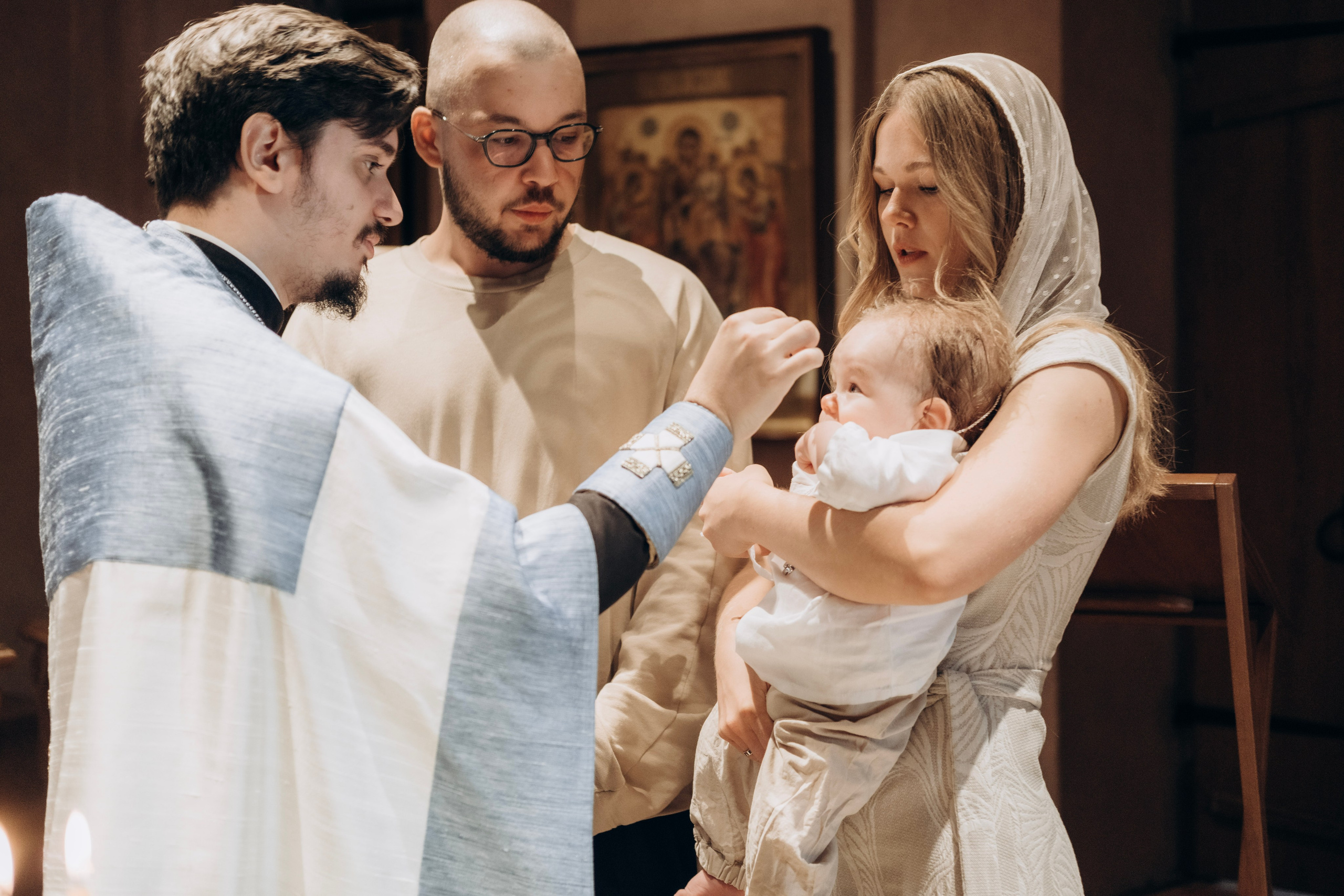 Таинство крещения Макария. Главная