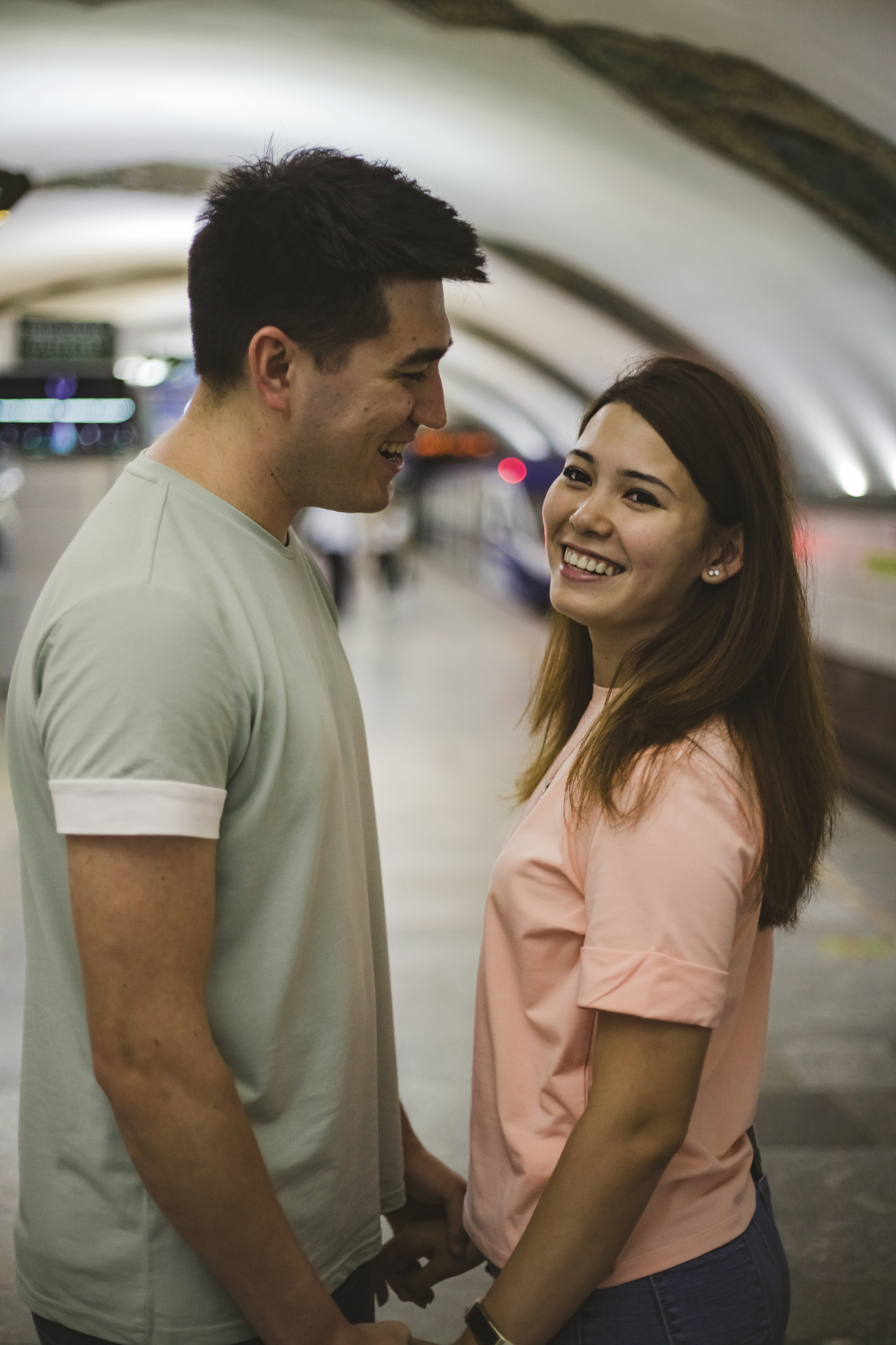 Love story фотосессия в метро. Свадебный и семейный фотограф в Краснодарском крае Мария Данилкина