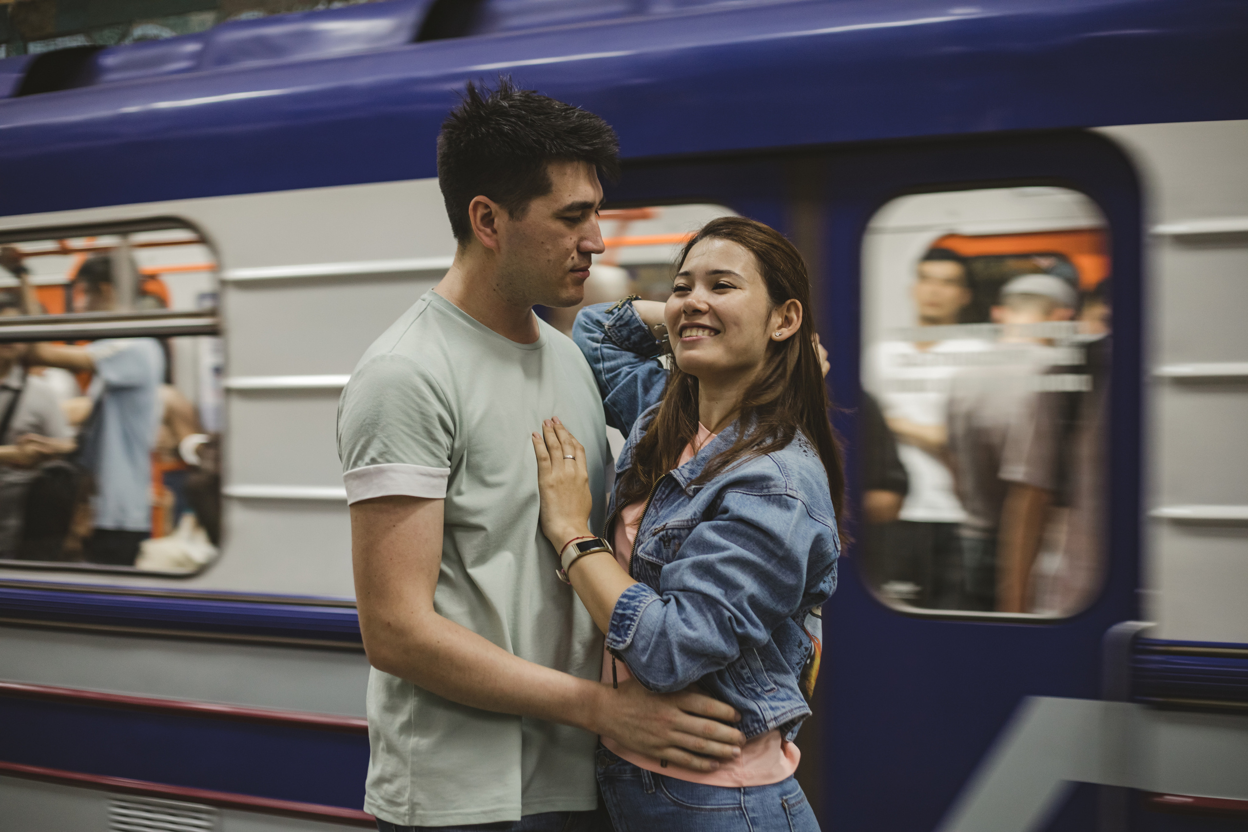 Love story фотосессия в метро. Свадебный и семейный фотограф в Краснодарском крае Мария Данилкина