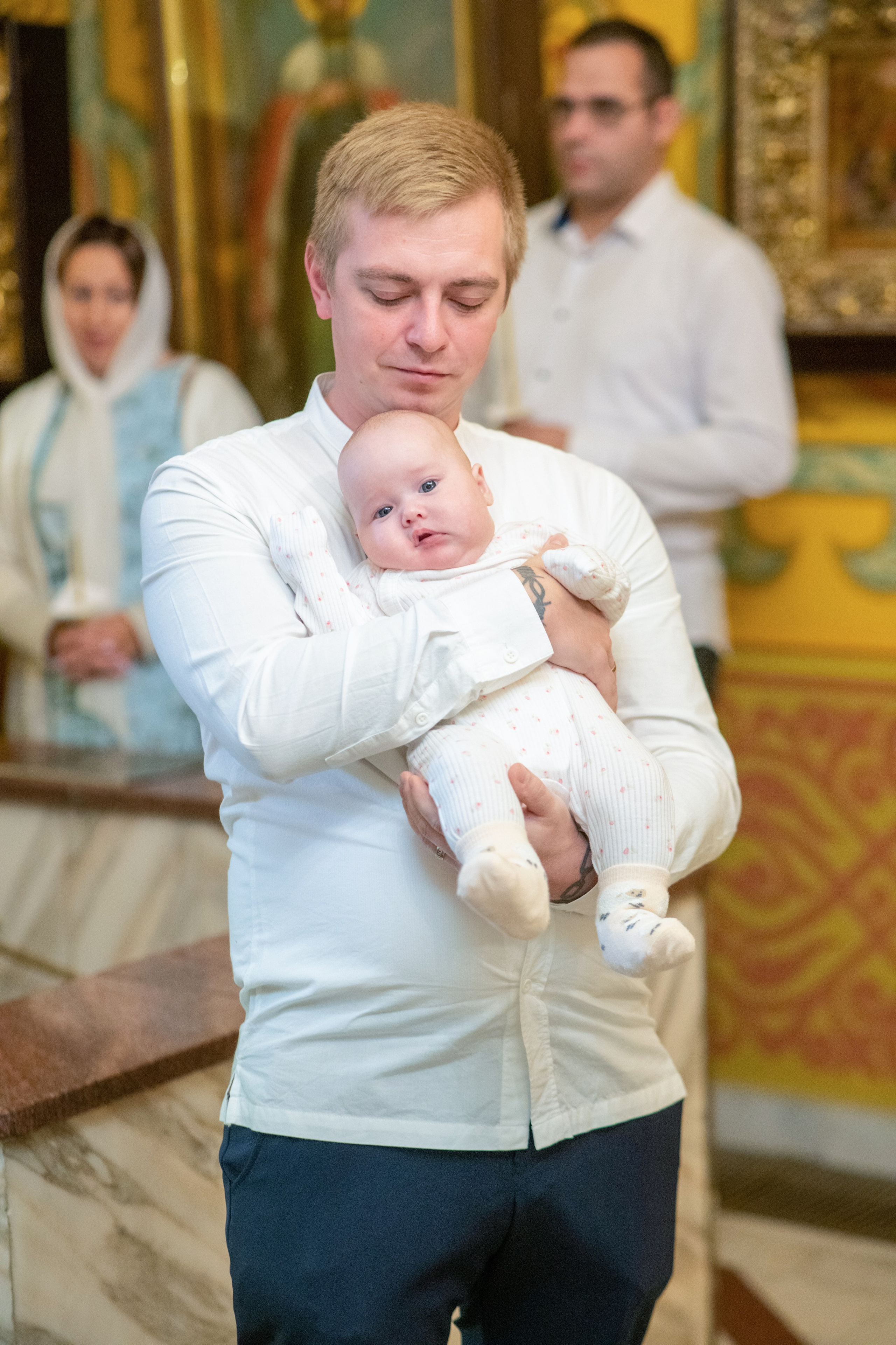 Крещение младенца Ксении в Люблино. Свадебный и портретный фотограф в Москве Галина Борисова
