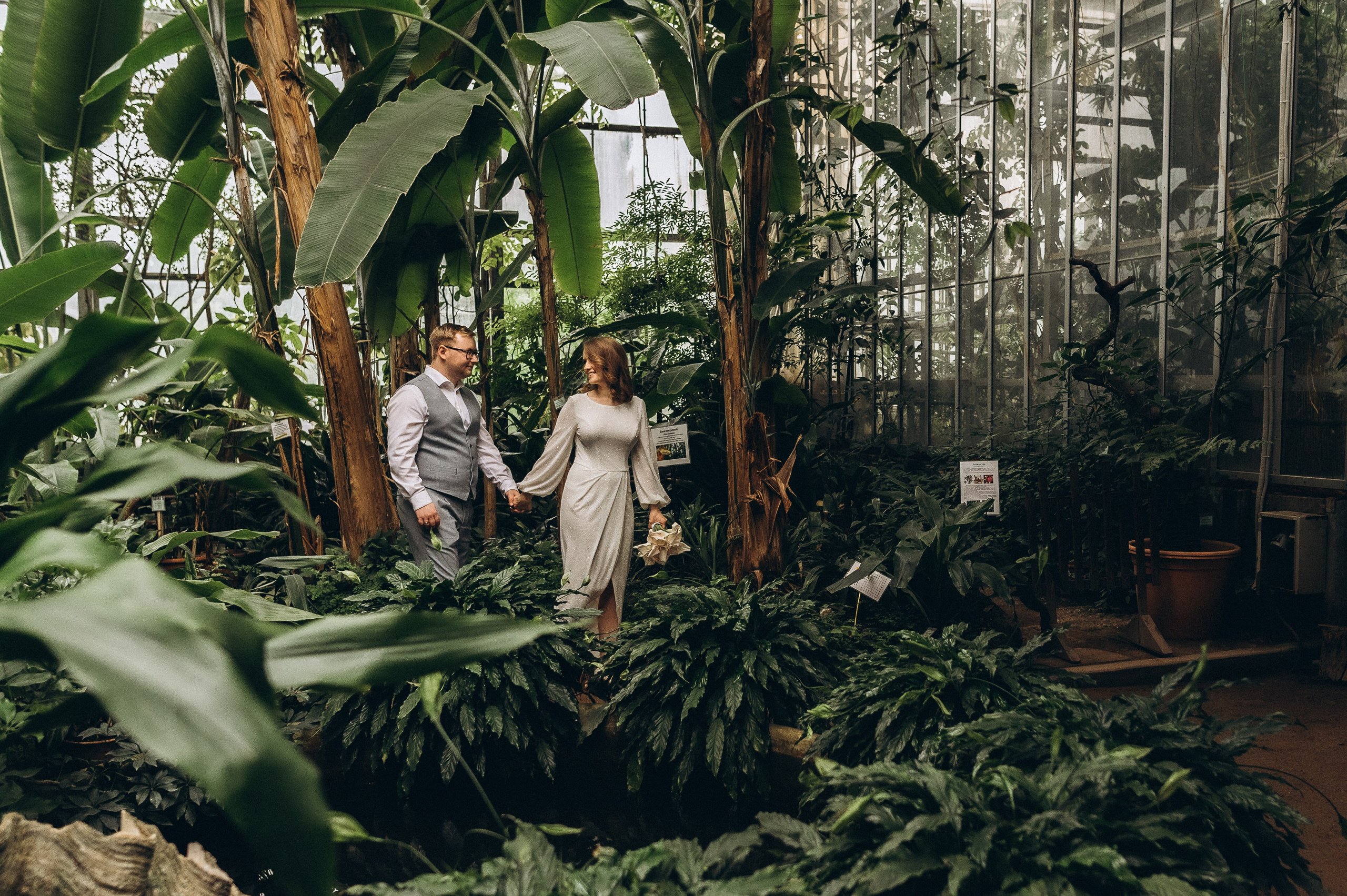 Загс+Оранжерея (камерная свадьба). Фотограф ПИТЕР СПБ Надежда Баранова