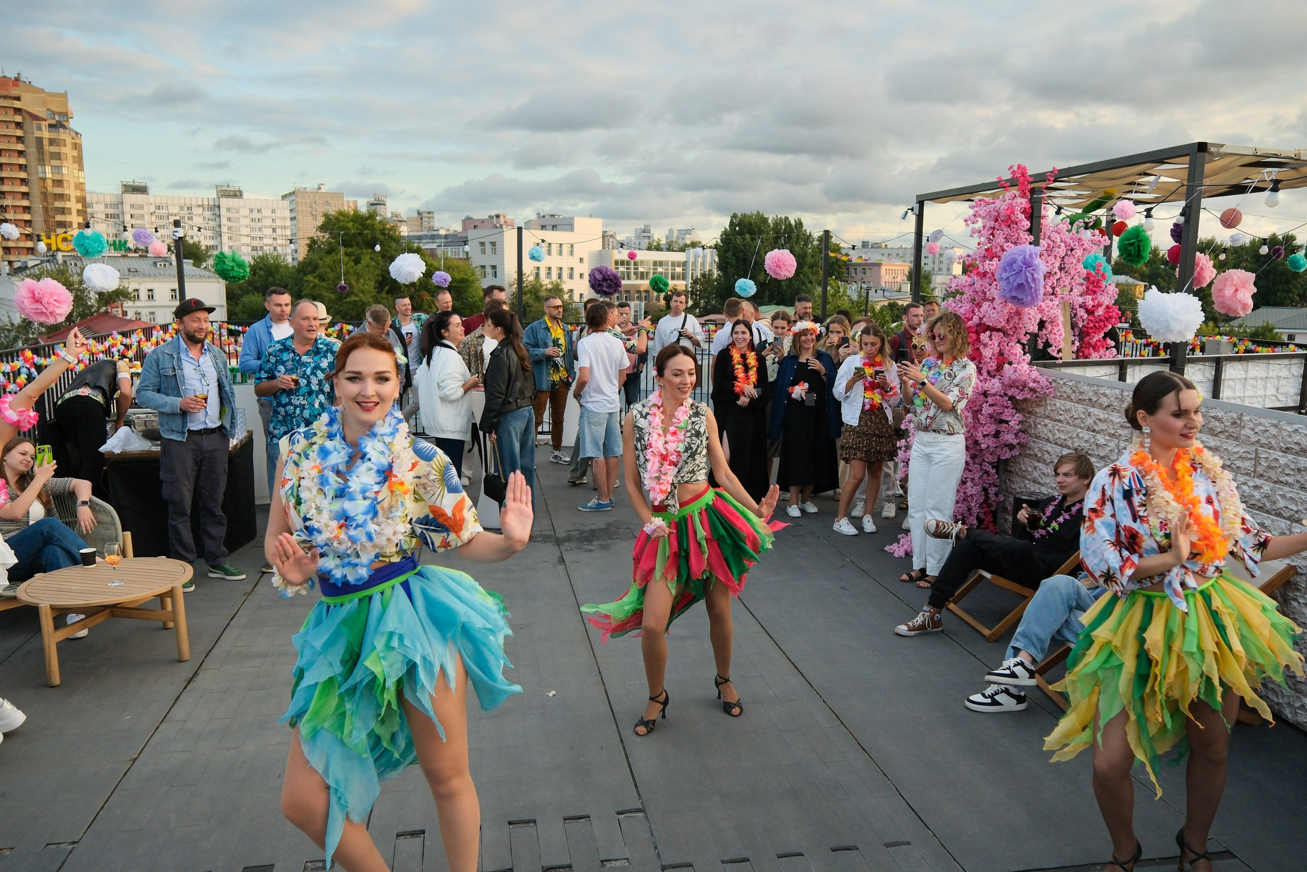съемка корпоратива на крыше в Москве