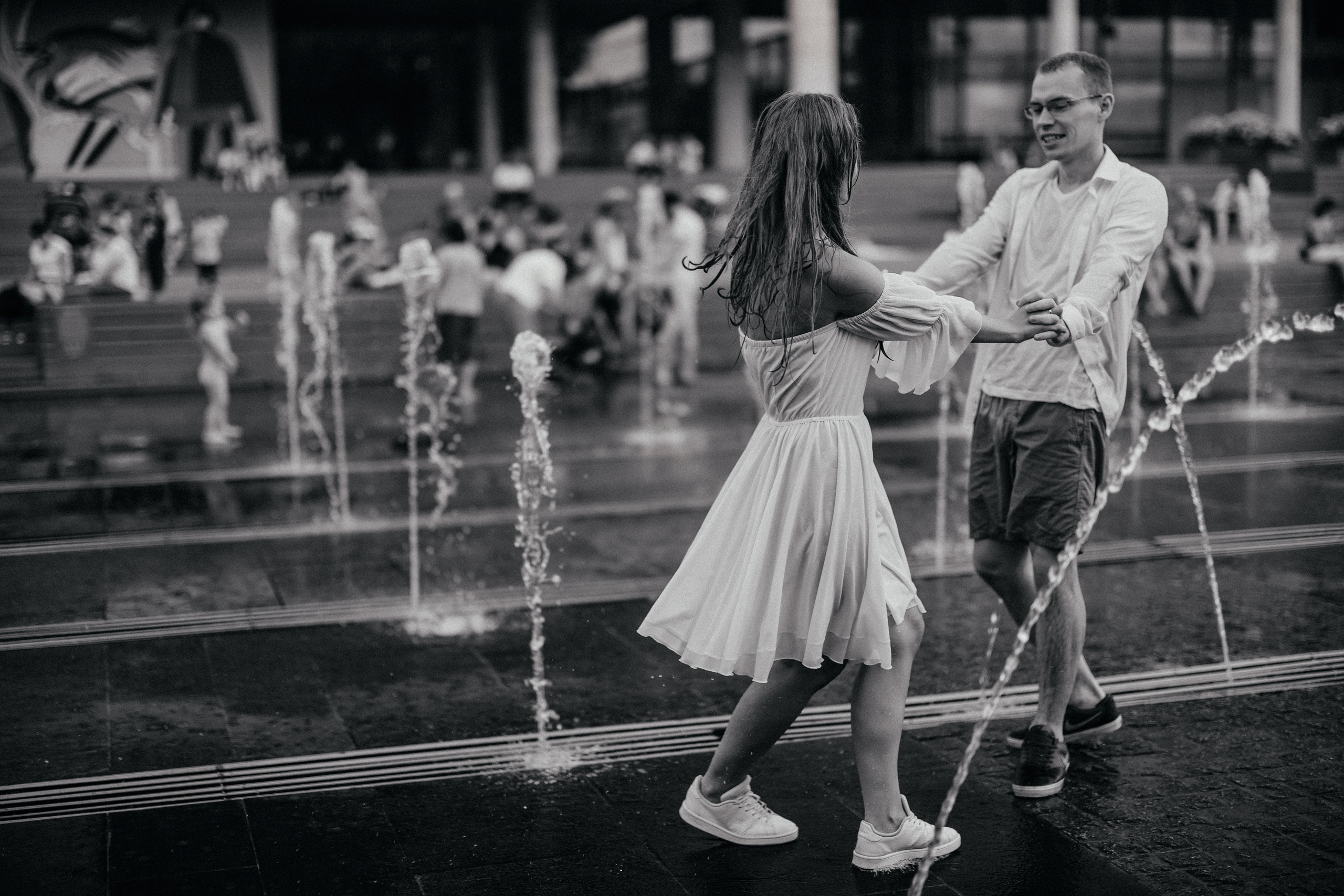 Лав стори в фонтане ♥. Свадебный фотограф в Москве