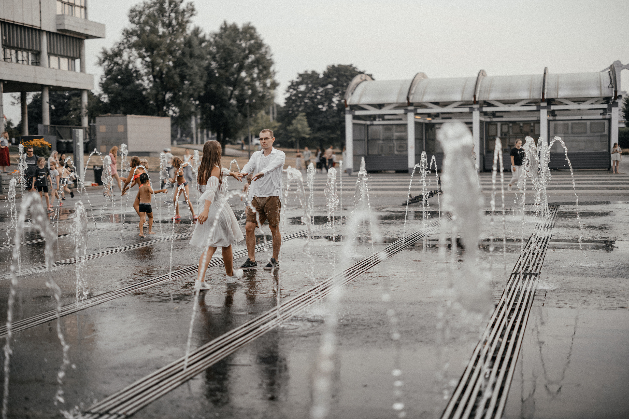 Лав стори в фонтане ♥. Свадебный фотограф в Москве