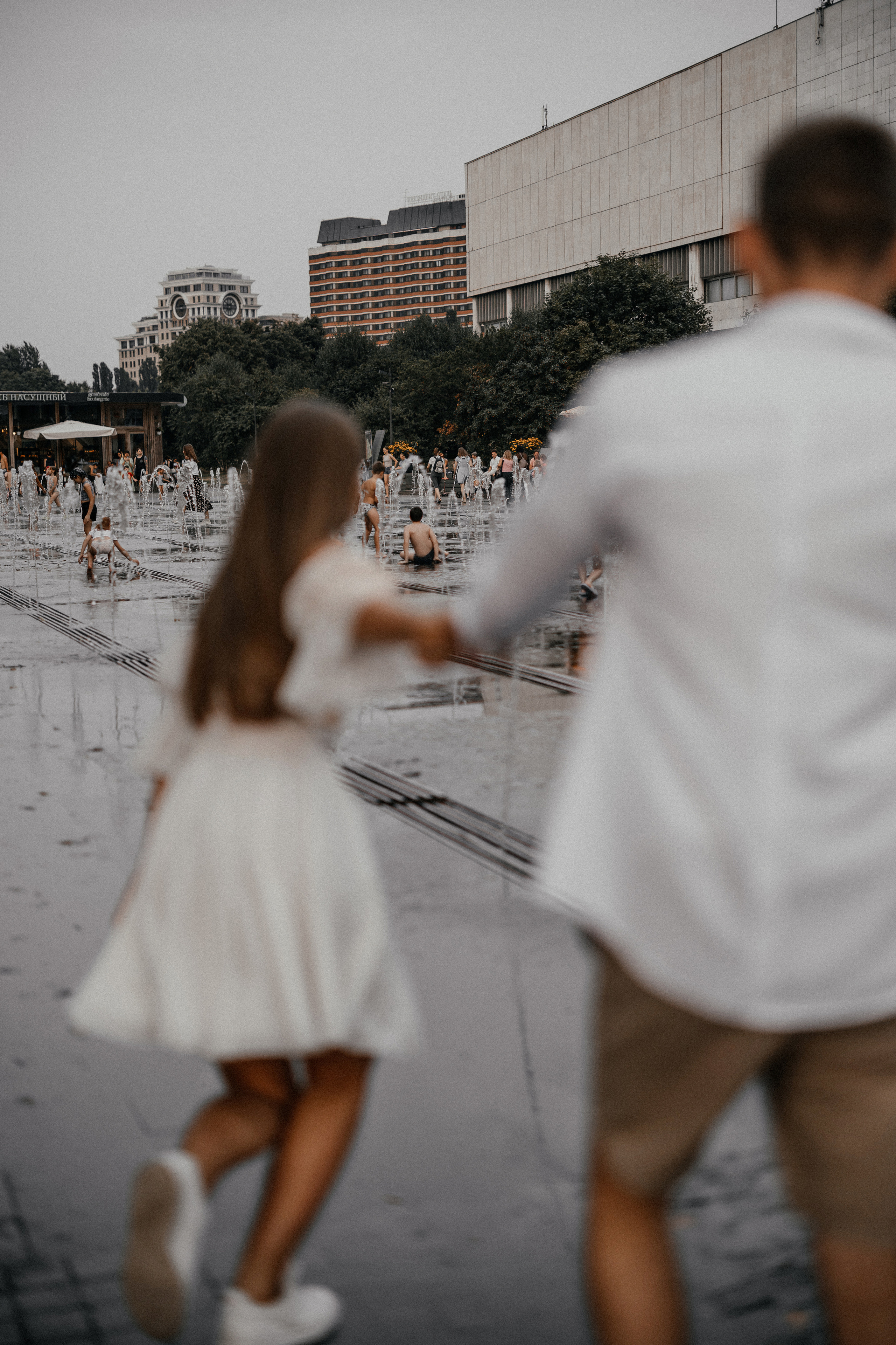 Лав стори в фонтане ♥. Свадебный фотограф в Москве