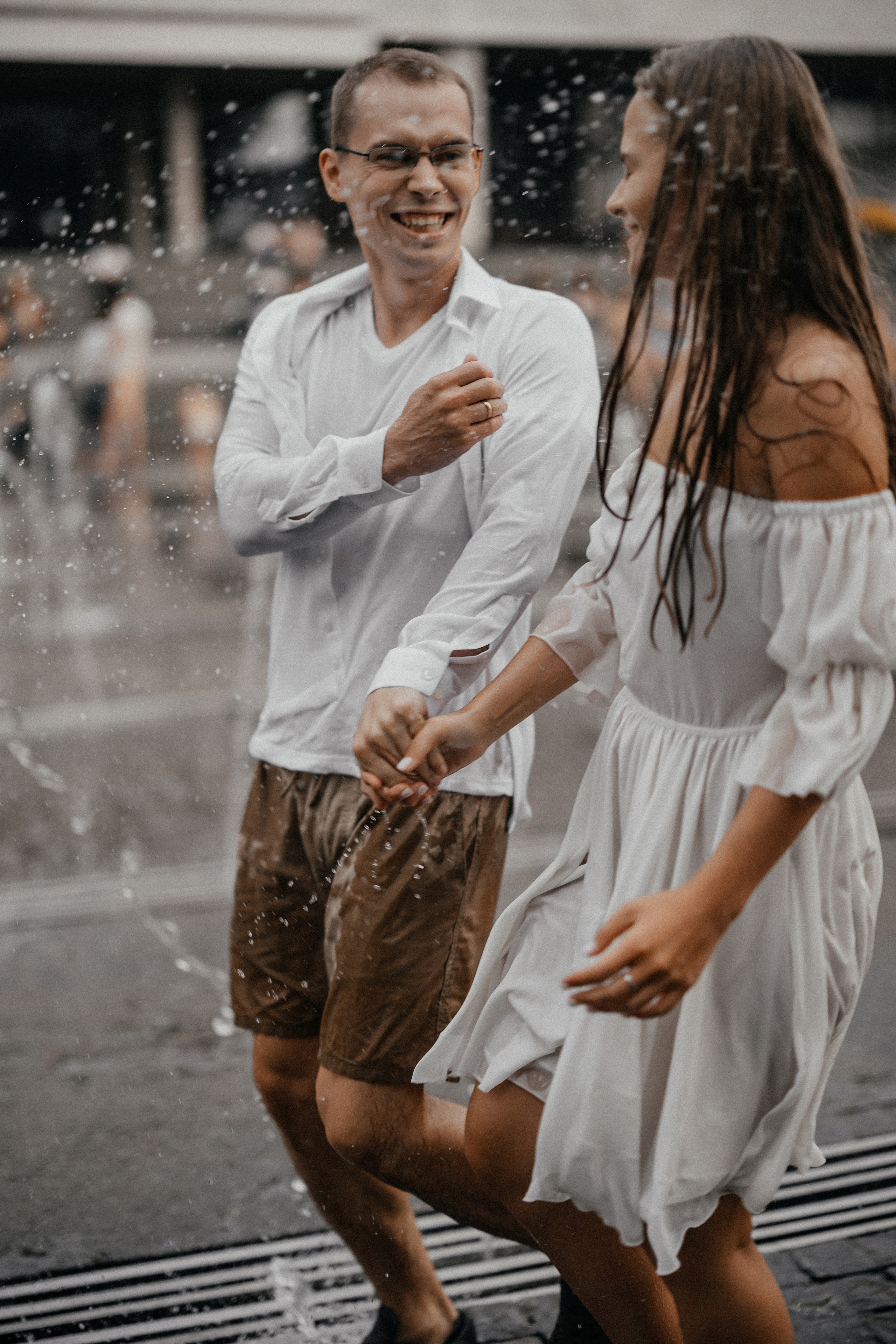 Лав стори в фонтане ♥. Свадебный фотограф в Москве