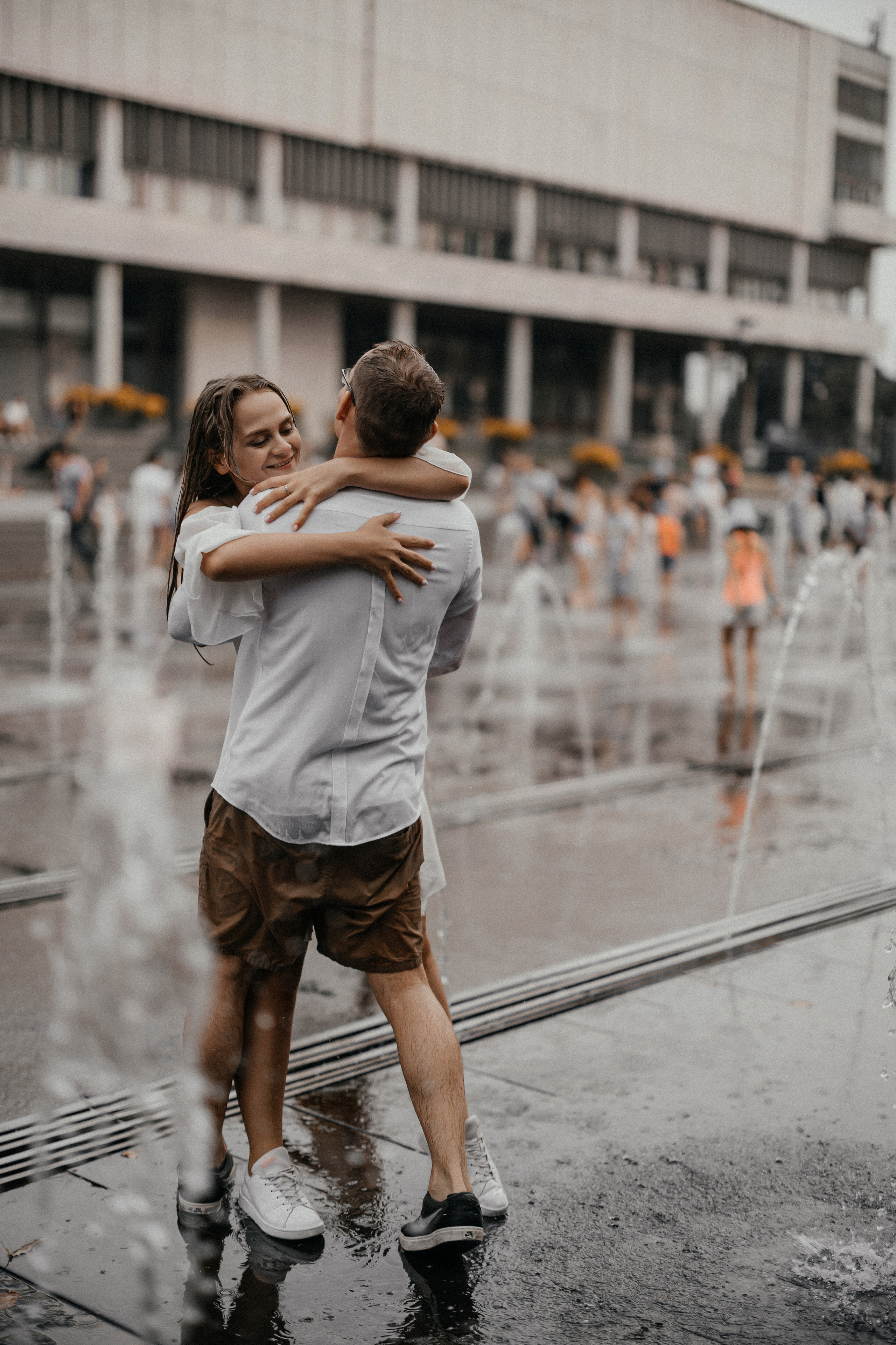 Лав стори в фонтане ♥. Свадебный фотограф в Москве