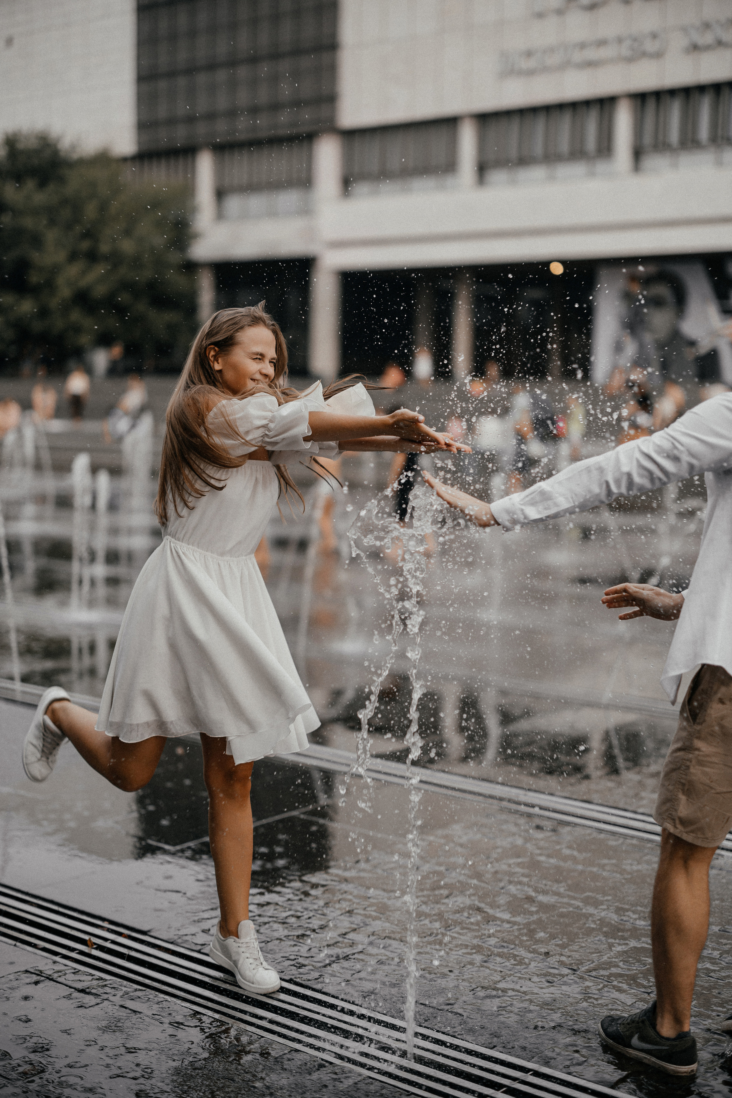 Лав стори в фонтане ♥. Свадебный фотограф в Москве