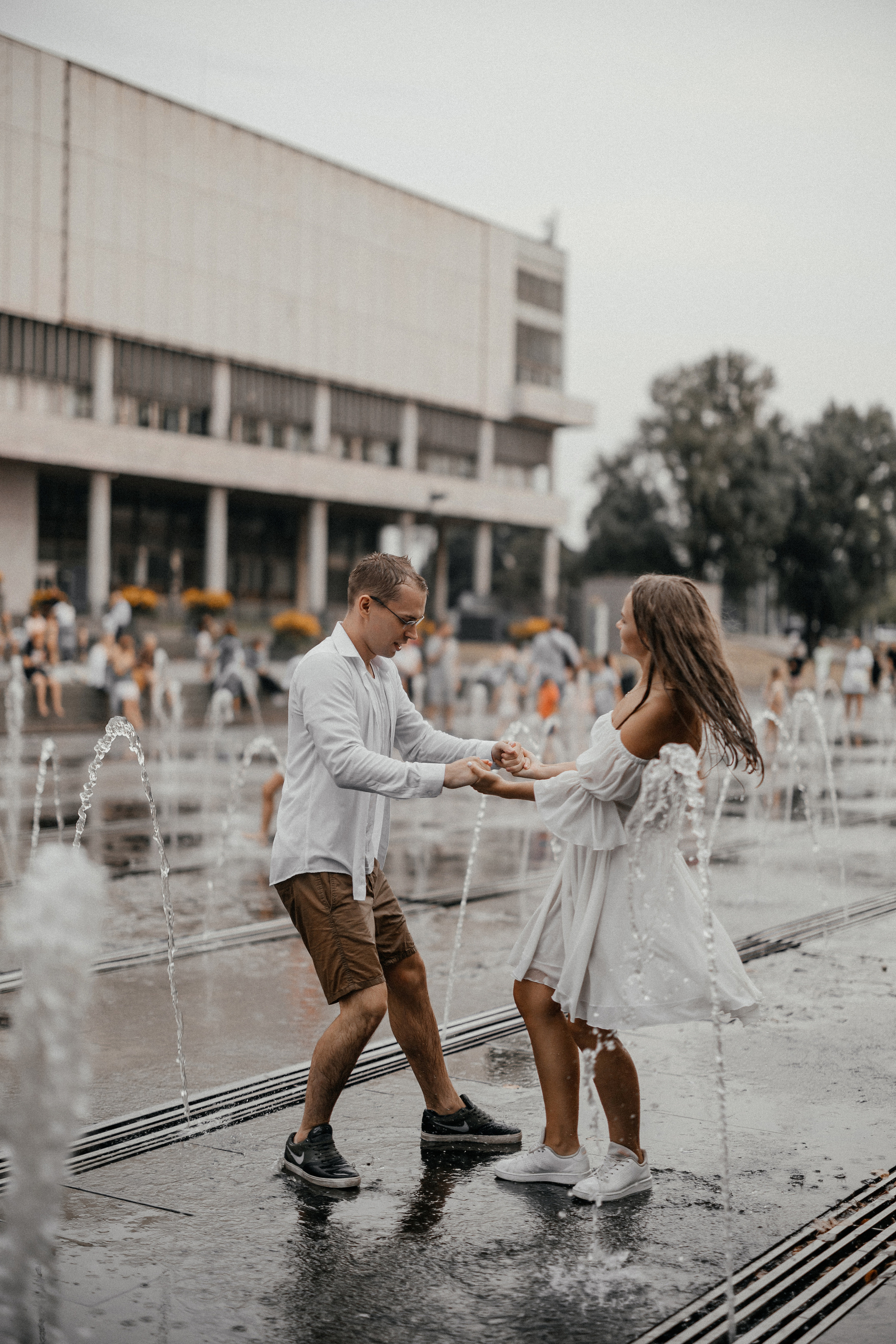 Лав стори в фонтане ♥. Свадебный фотограф в Москве