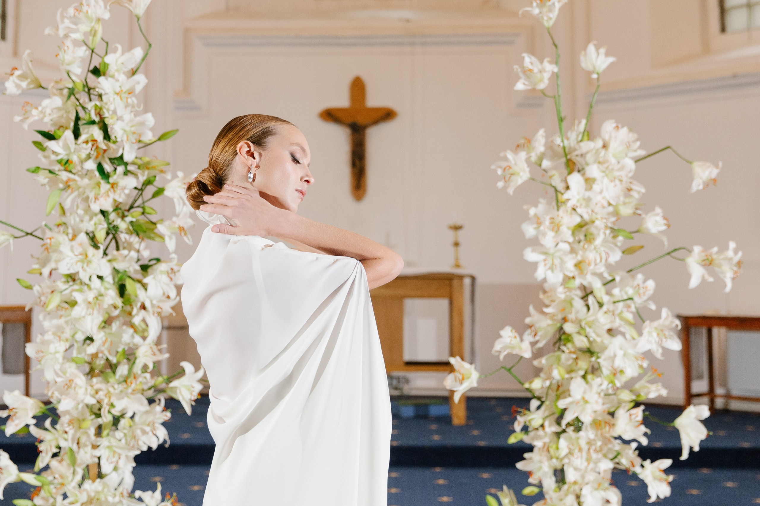 Съёмка в католической церкви. Свадебный фотограф Полина Панина