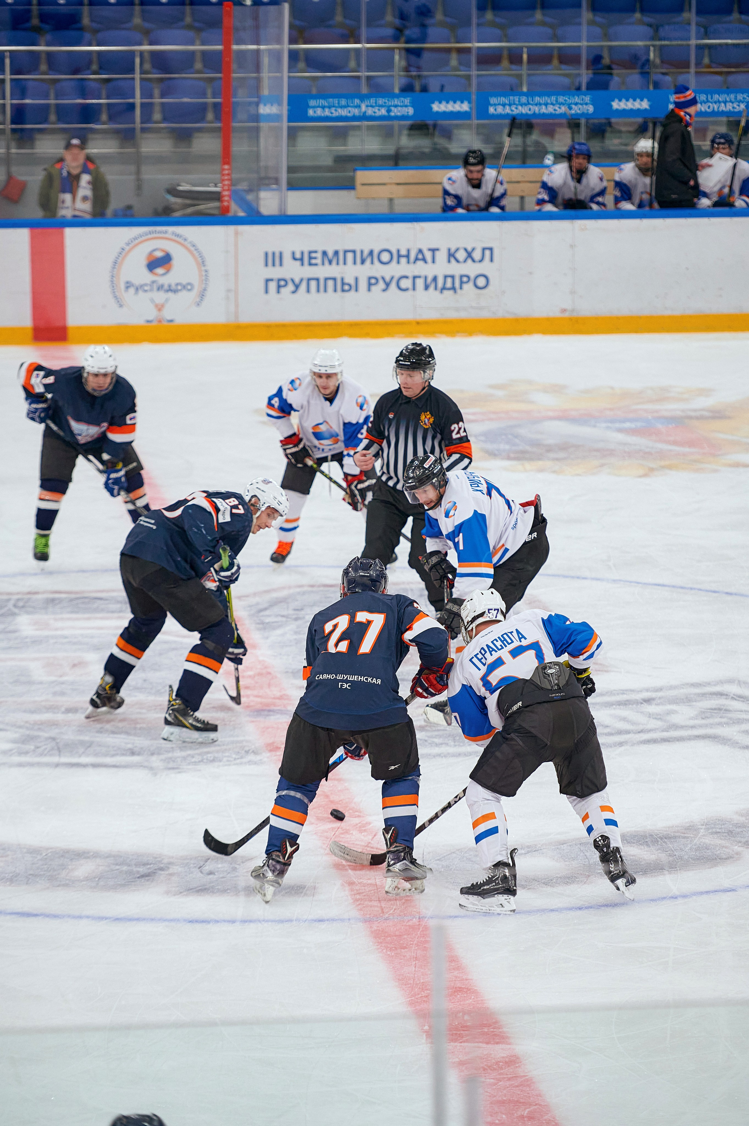 Портфолио репортажной фотосъёмки: Кристалл арена — Хоккей — РусГидро. Фотограф Яковлев Роман — Красноярск