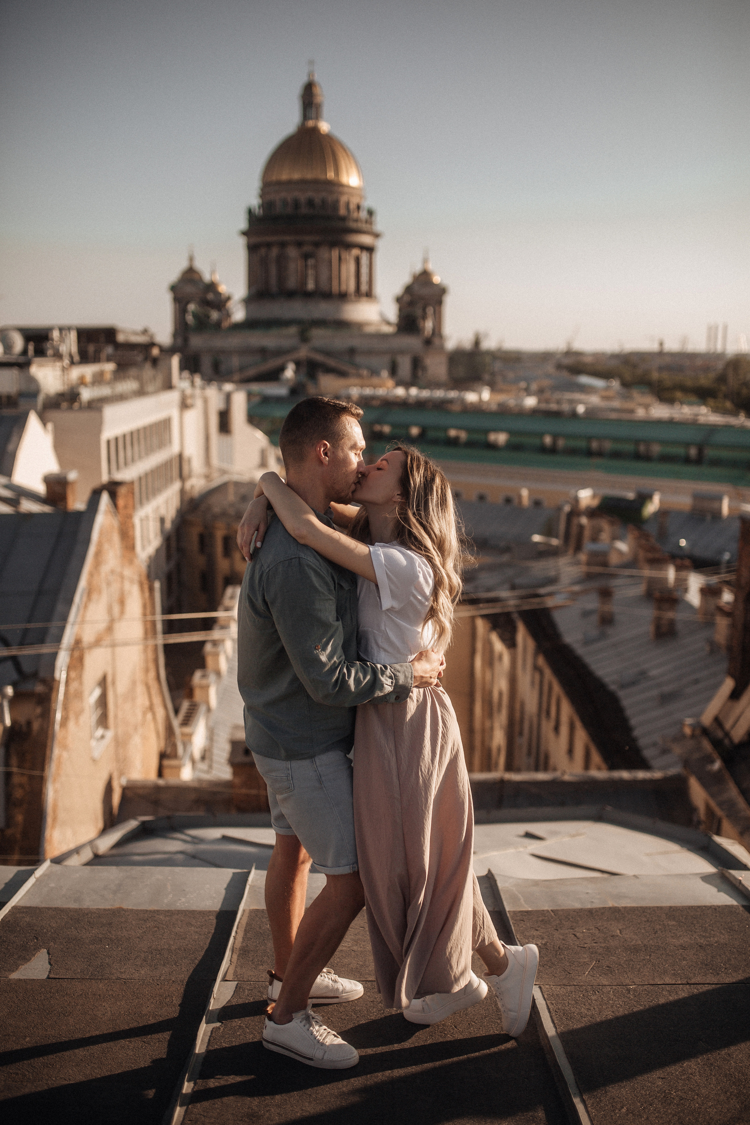Свидание на крыше. Фотограф в Санкт Петербурге Лара Великова