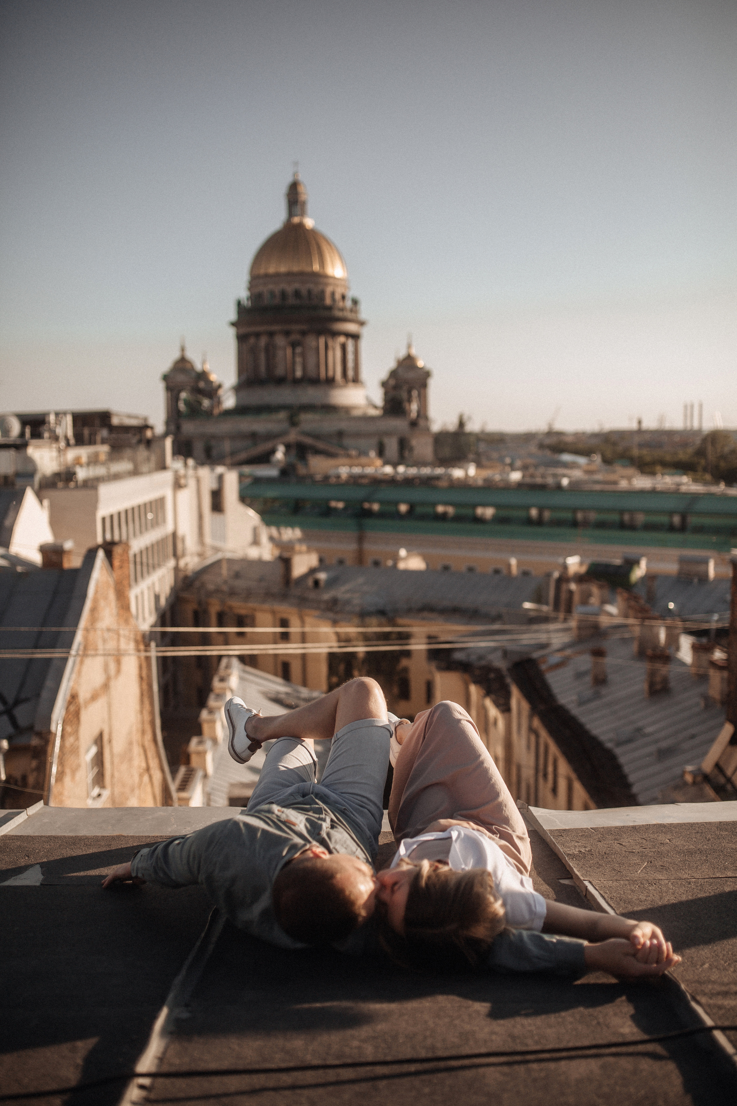Свидание на крыше. Фотограф в Санкт Петербурге Лара Великова
