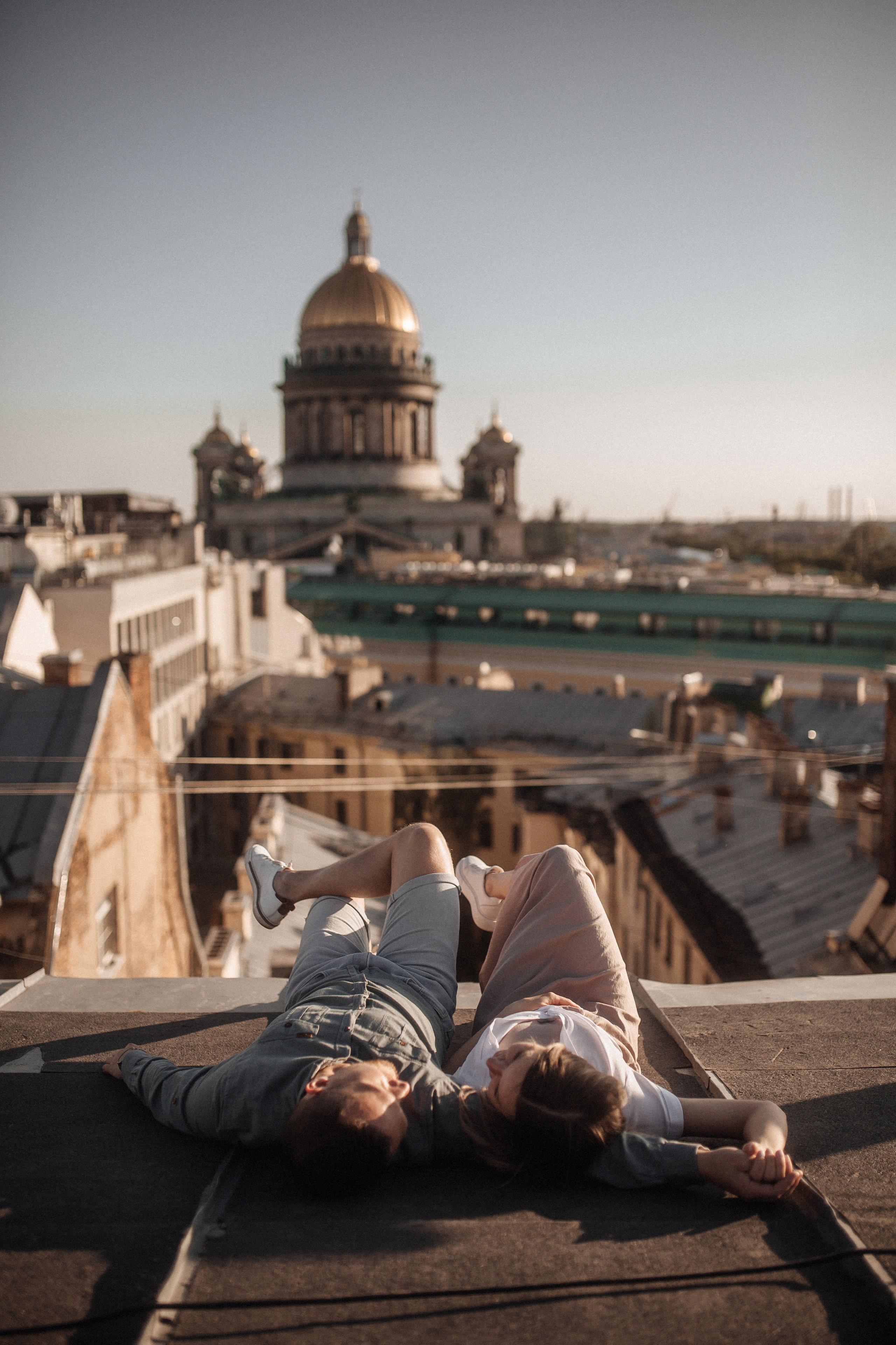 Свидание на крыше. Фотограф в Санкт Петербурге Лара Великова