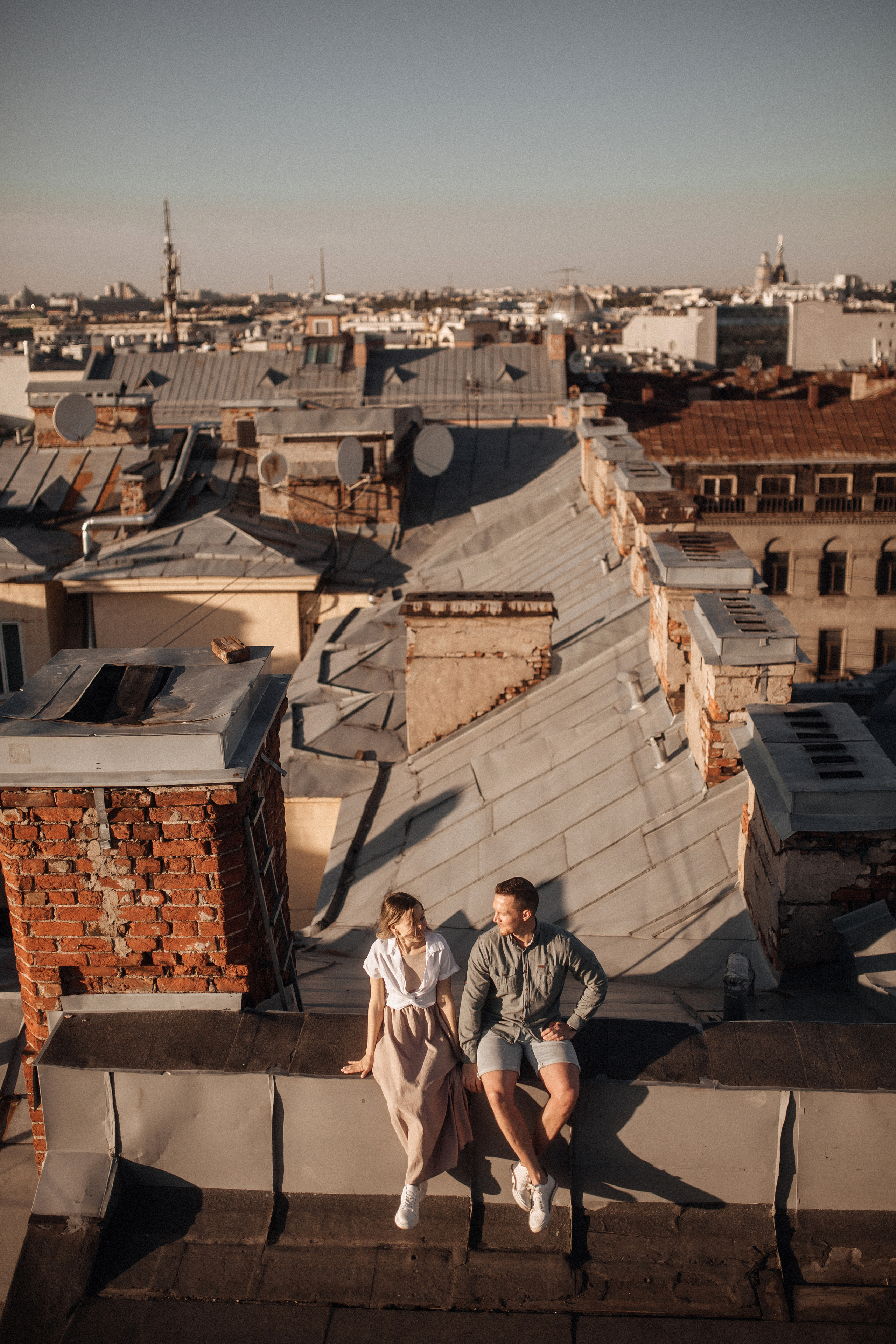 Свидание на крыше. Фотограф в Санкт Петербурге Лара Великова
