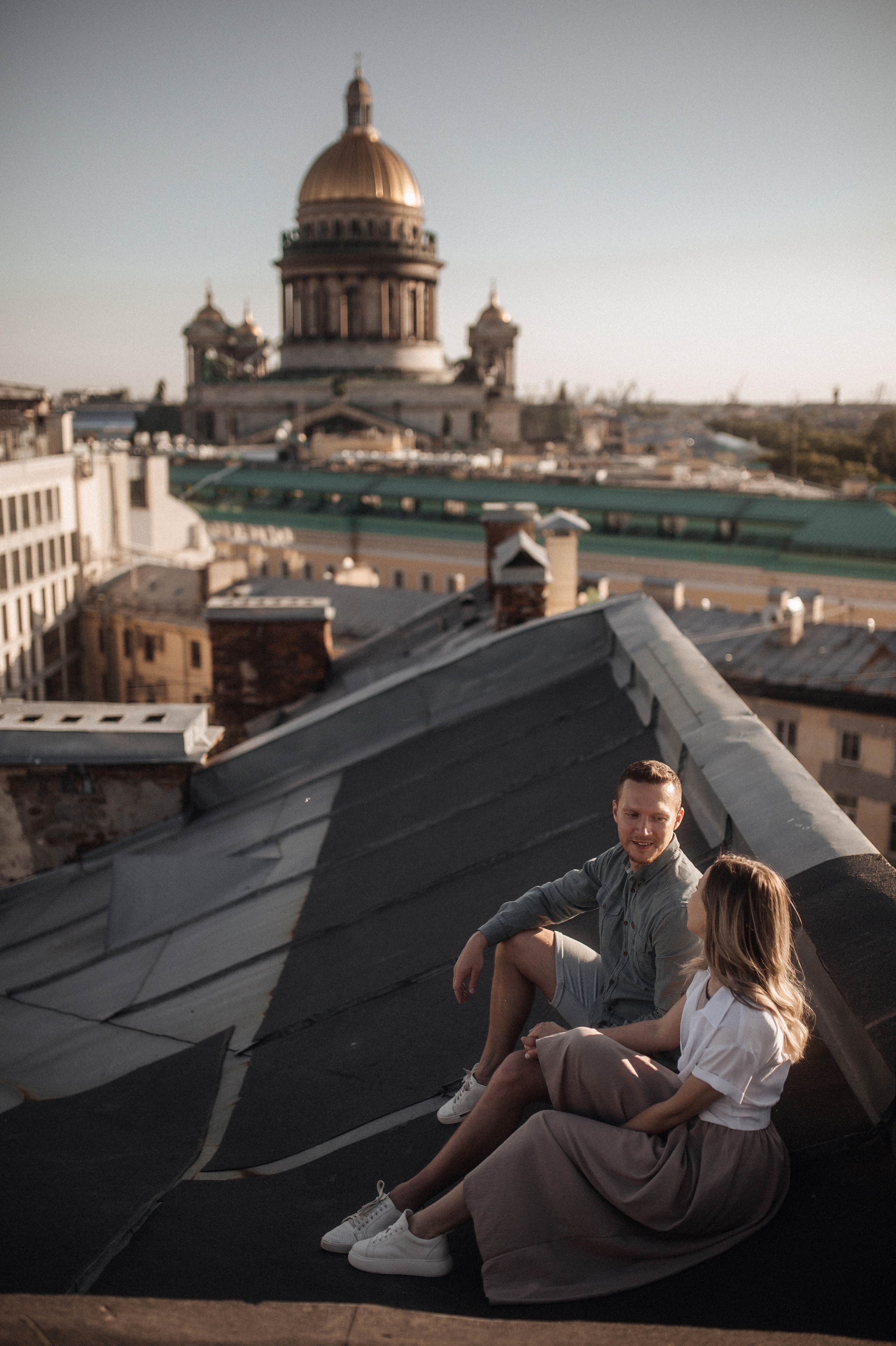 Свидание на крыше. Фотограф в Санкт Петербурге Лара Великова