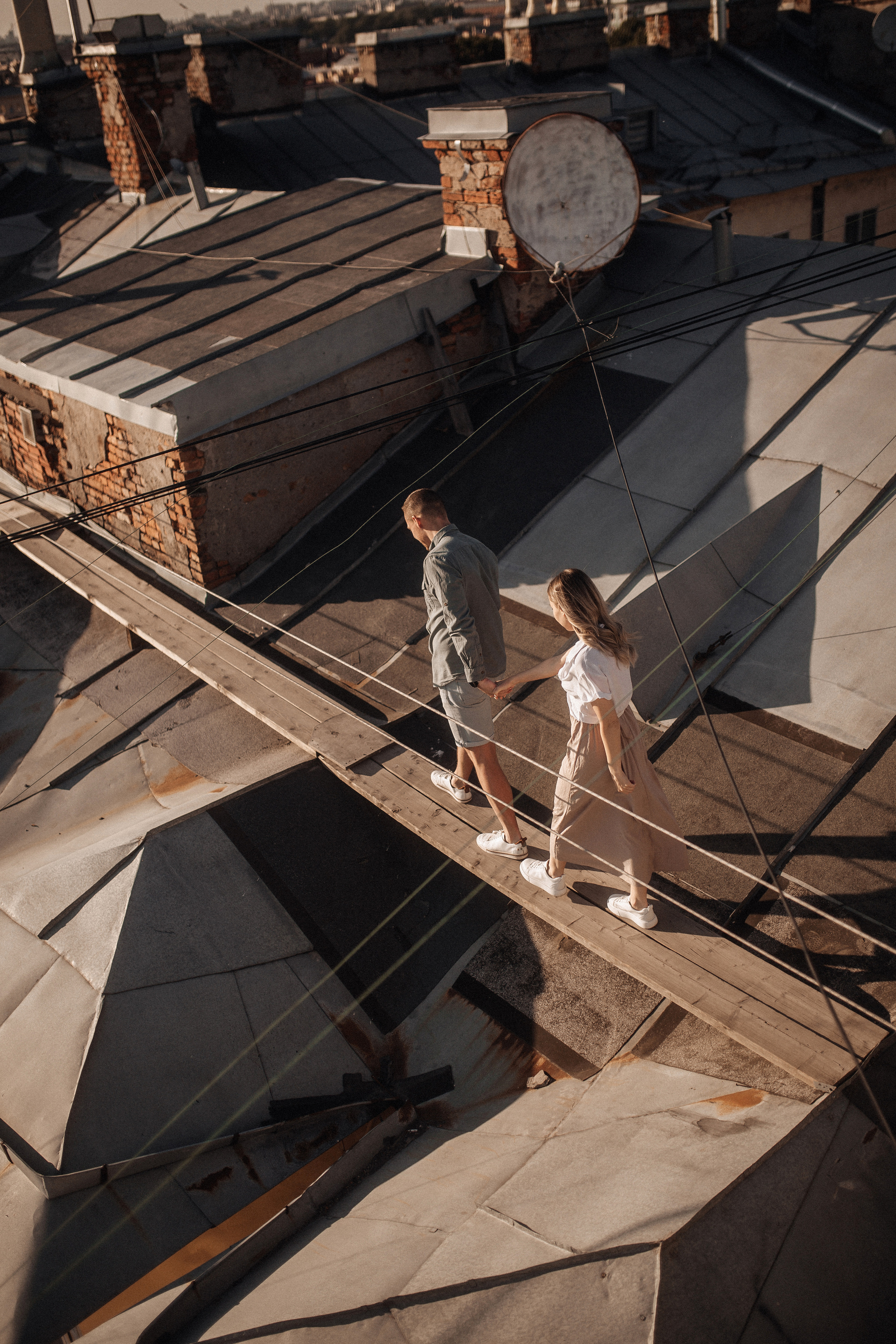 Свидание на крыше. Фотограф в Санкт Петербурге Лара Великова