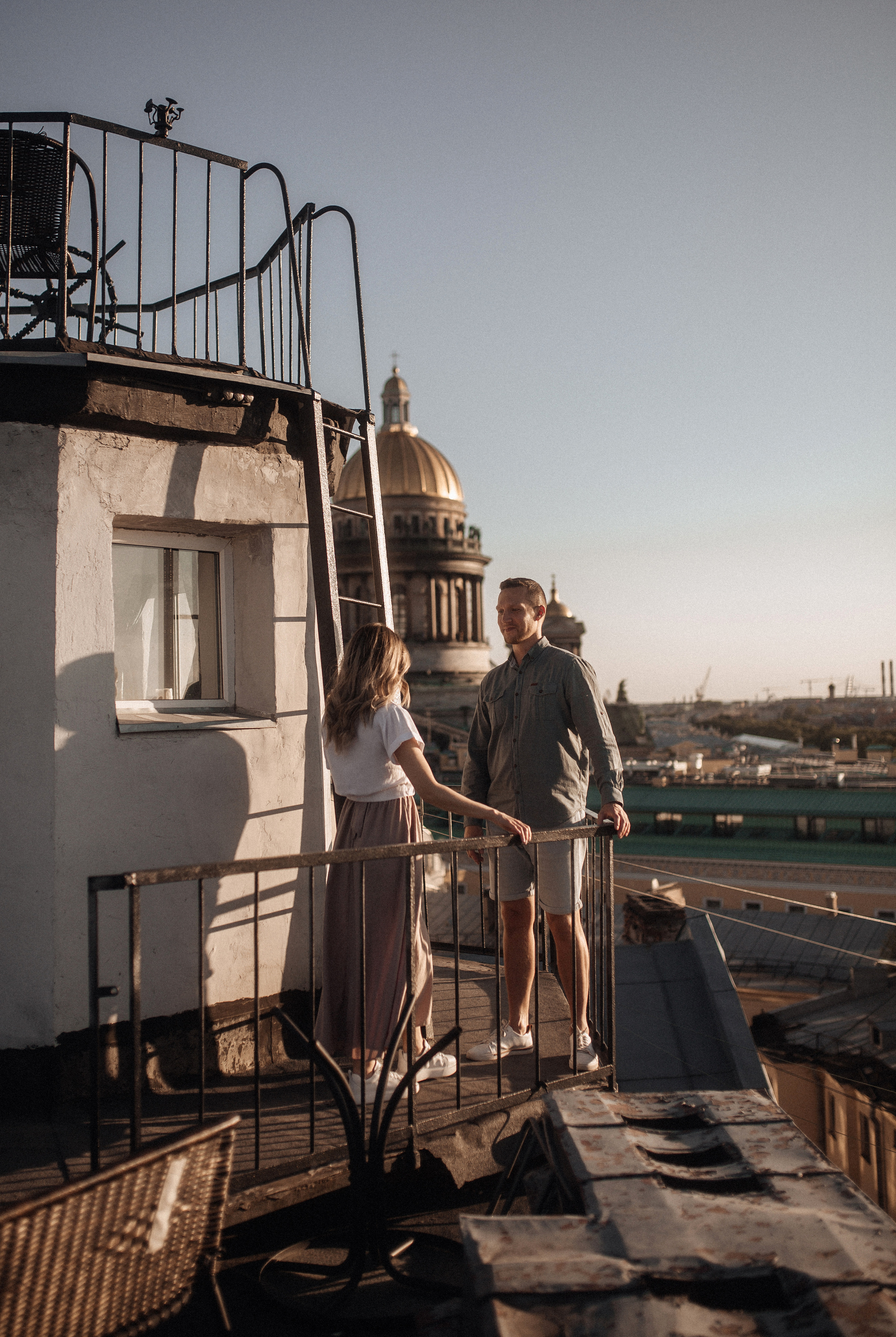 Свидание на крыше. Фотограф в Санкт Петербурге Лара Великова
