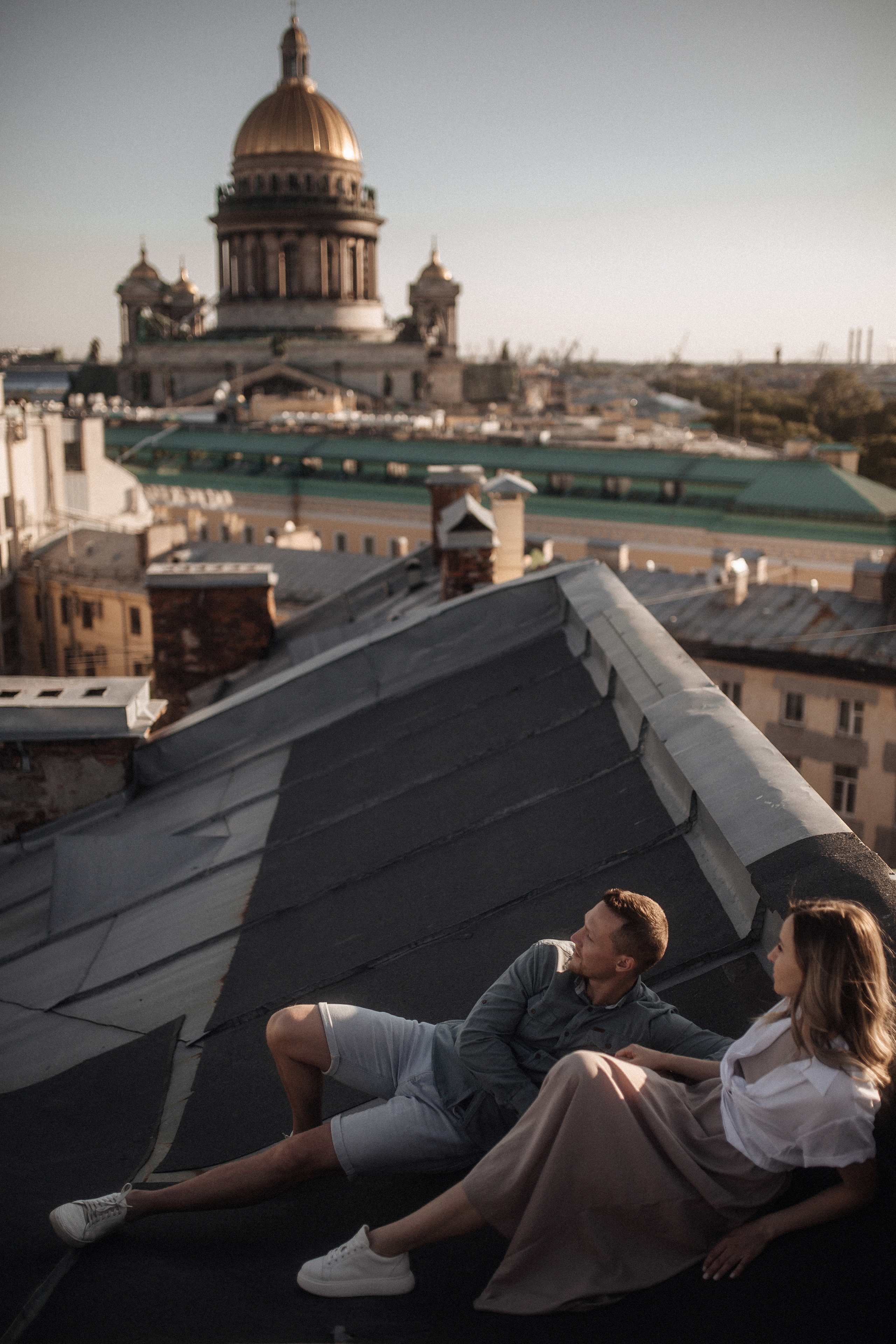 Свидание на крыше. Фотограф в Санкт Петербурге Лара Великова