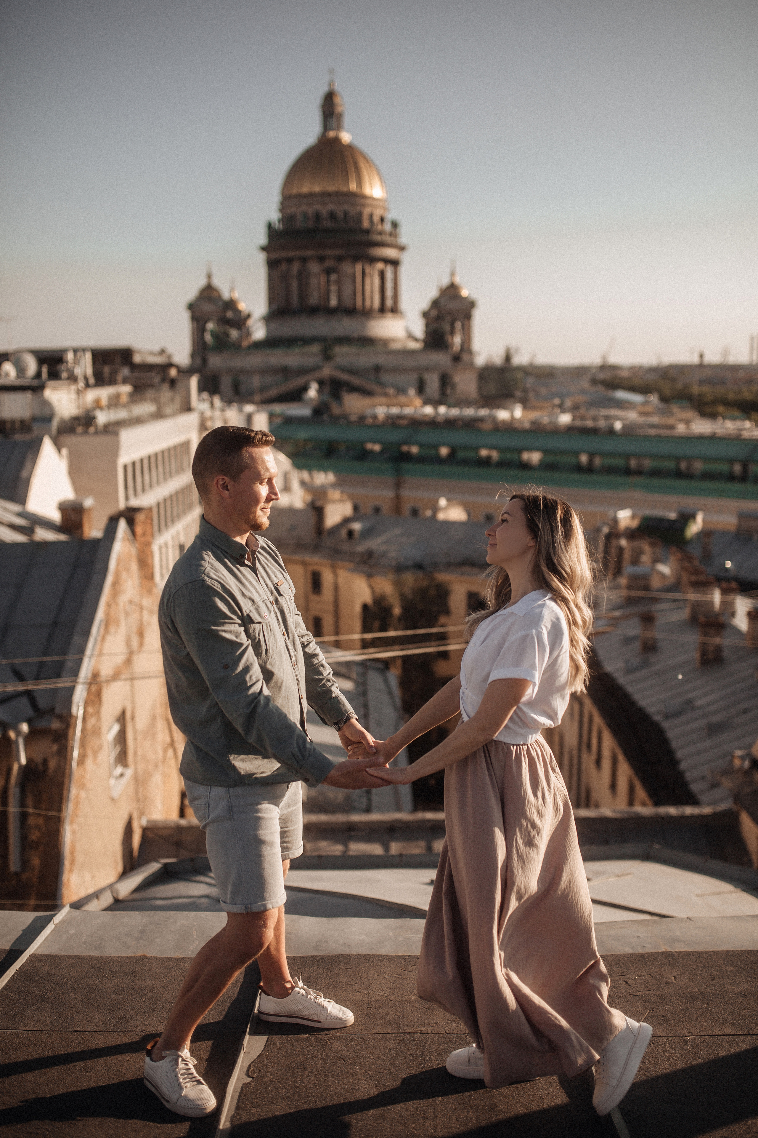 Свидание на крыше. Фотограф в Санкт Петербурге Лара Великова