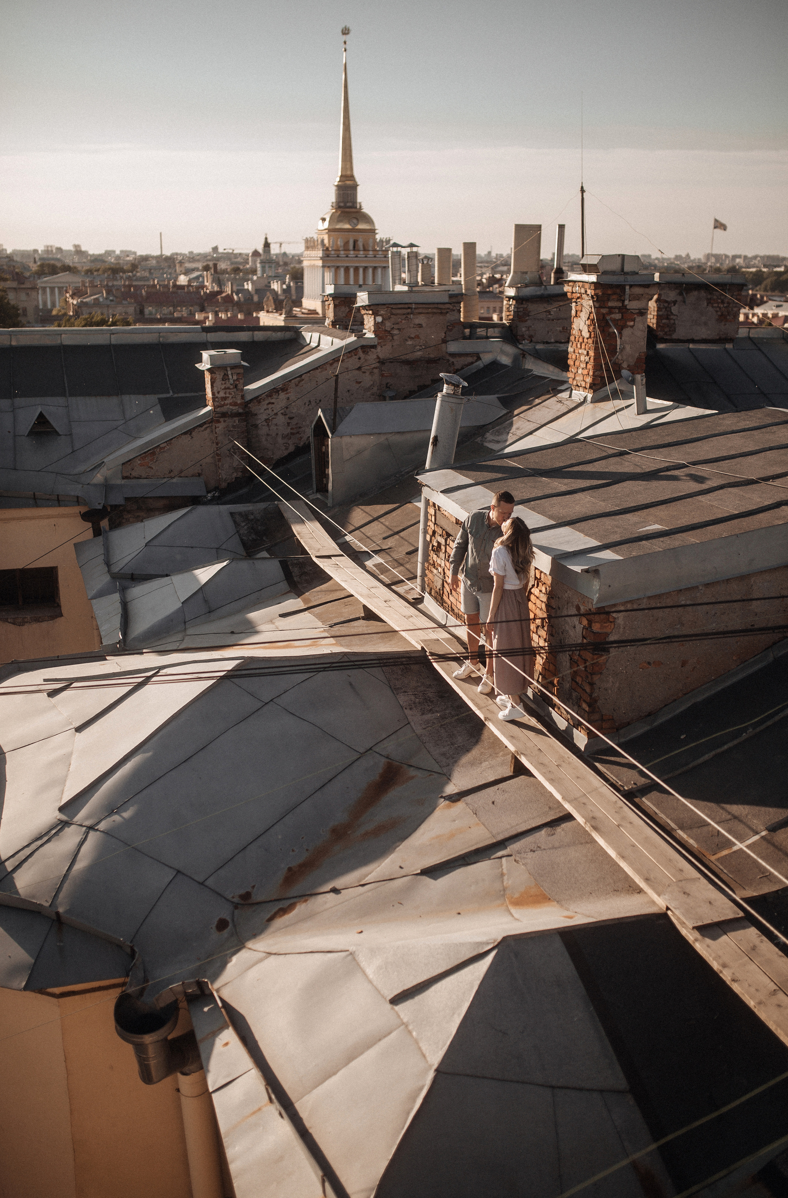 Свидание на крыше. Фотограф в Санкт Петербурге Лара Великова