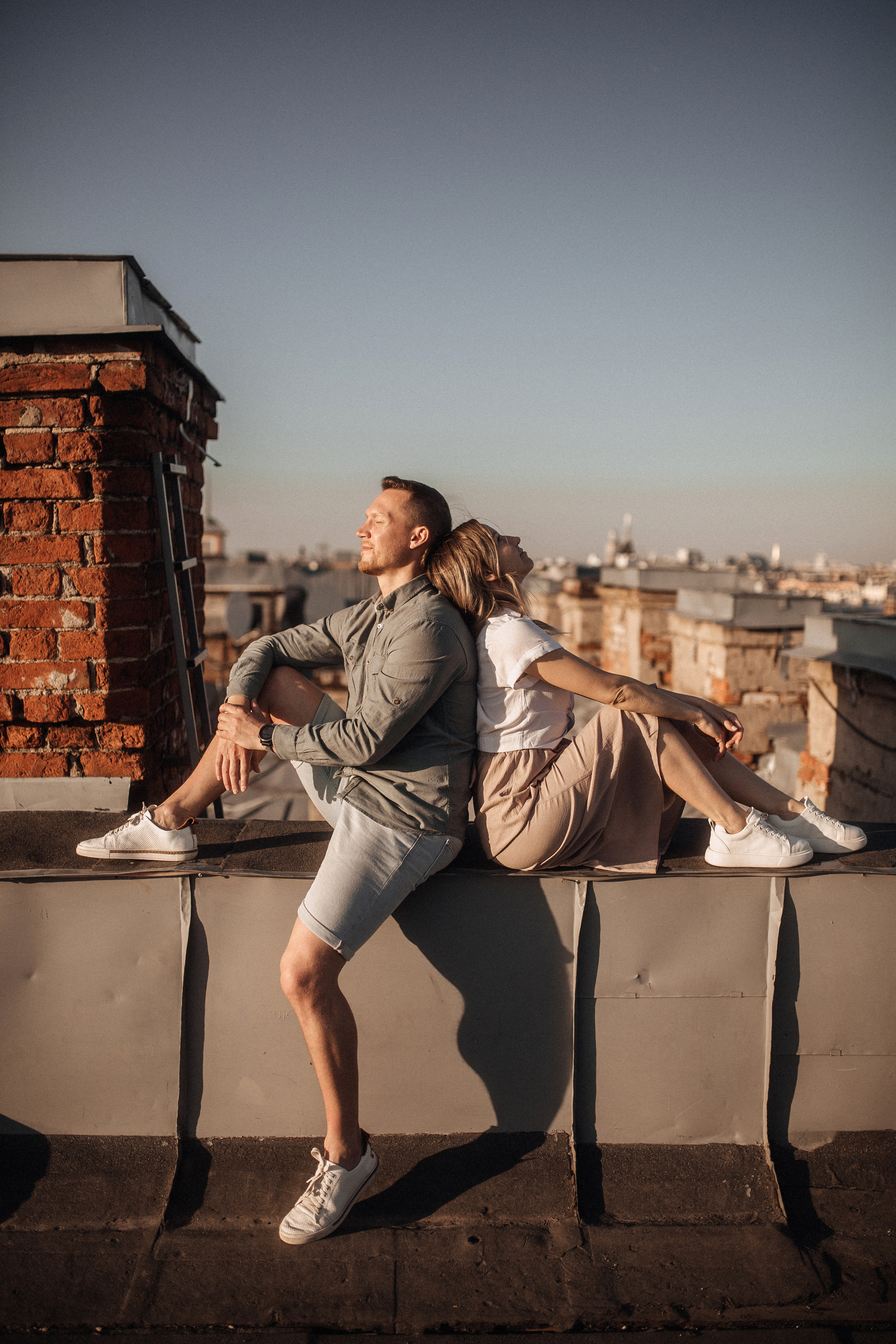 Свидание на крыше. Фотограф в Санкт Петербурге Лара Великова