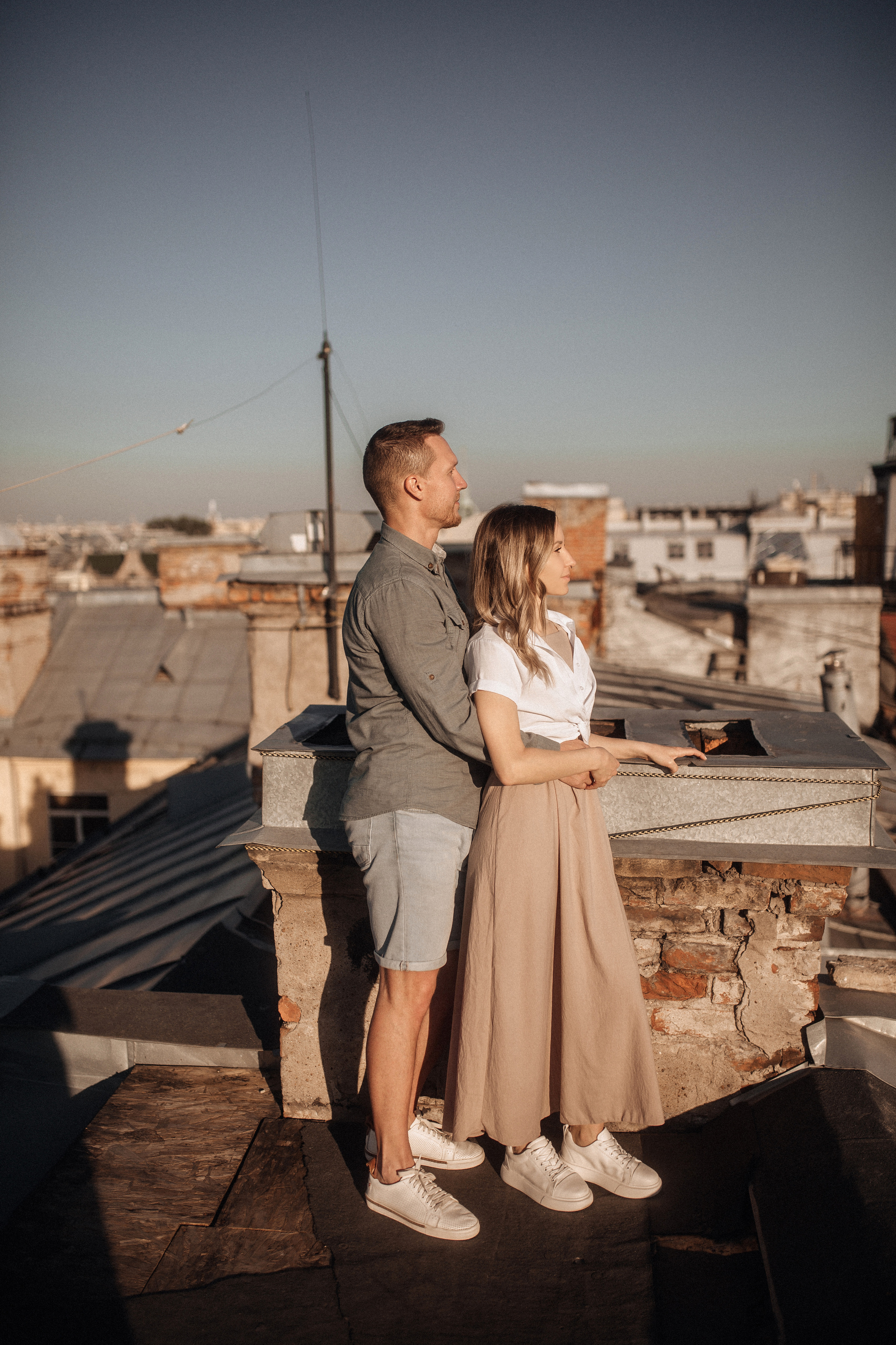 Свидание на крыше. Фотограф в Санкт Петербурге Лара Великова