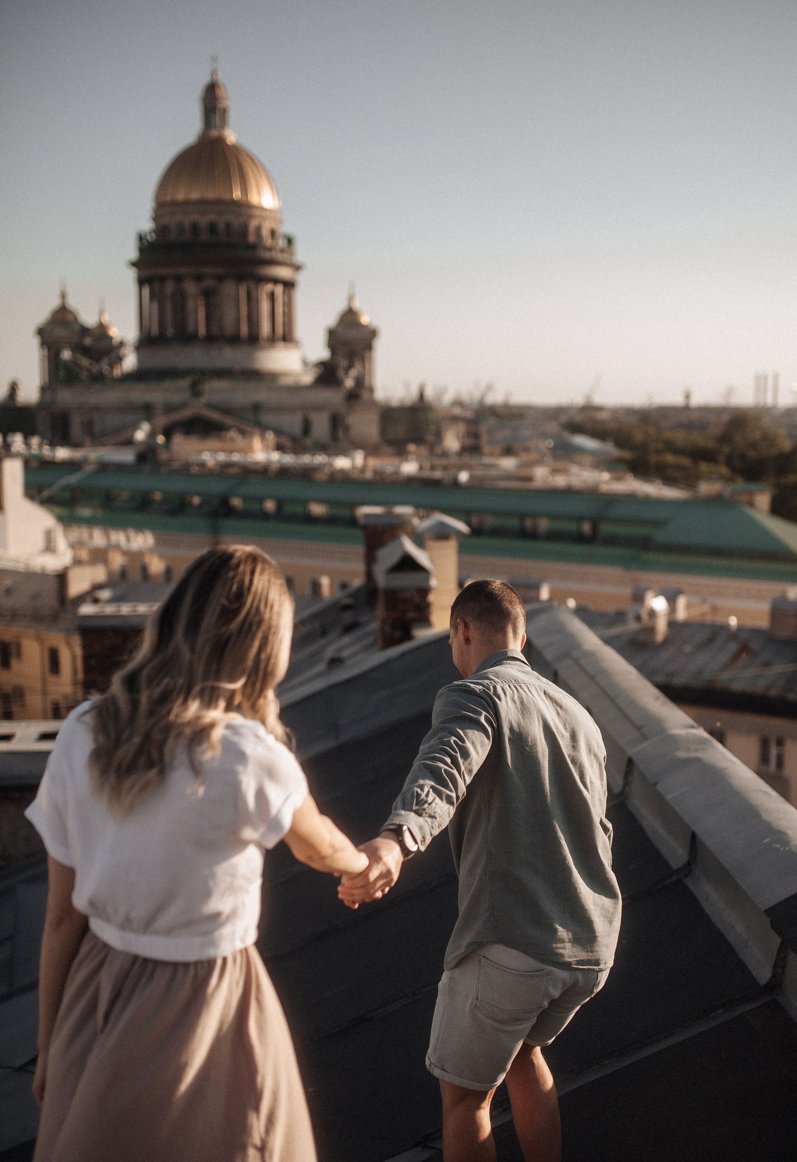 Свидание на крыше. Фотограф в Санкт Петербурге Лара Великова