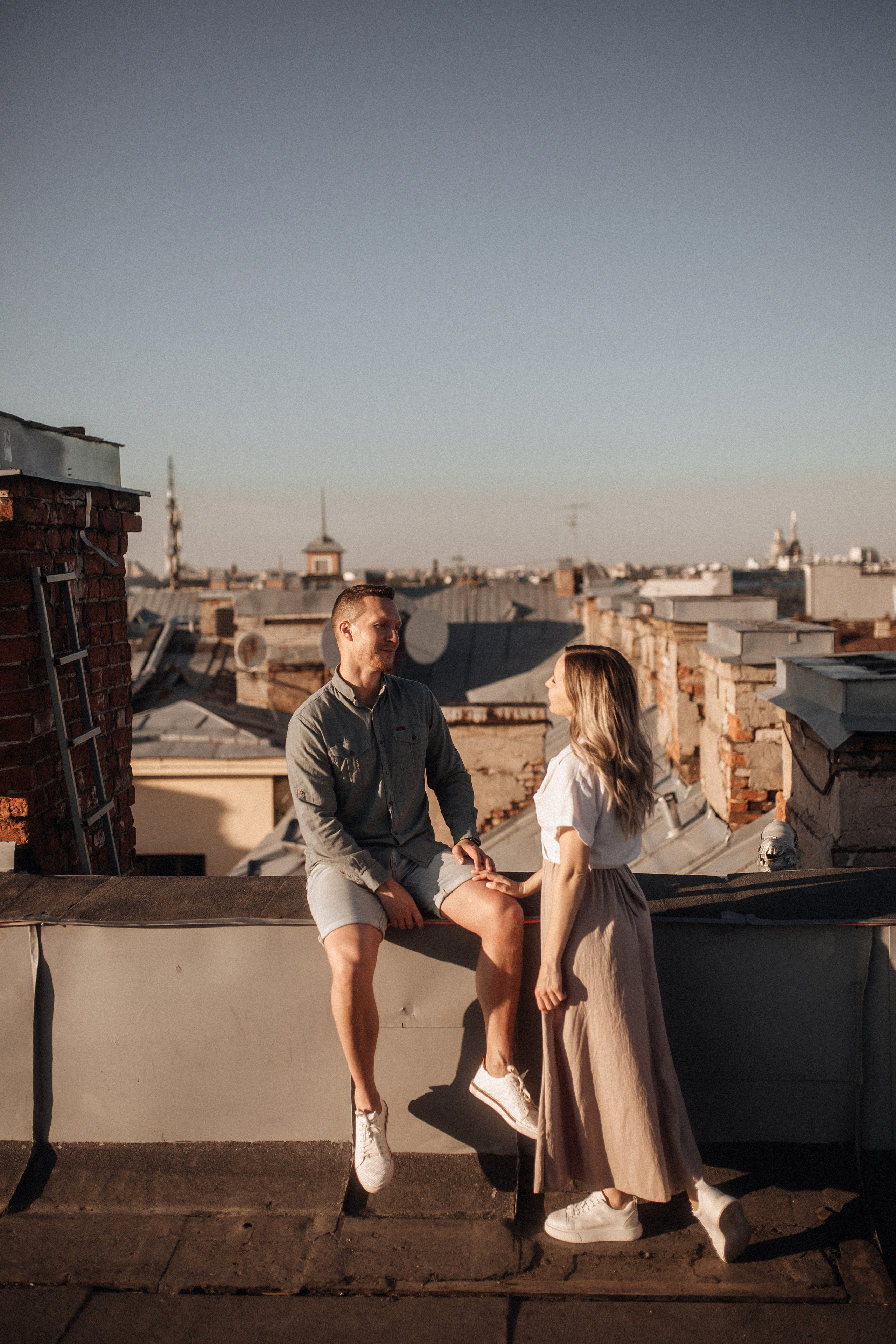 Свидание на крыше. Фотограф в Санкт Петербурге Лара Великова