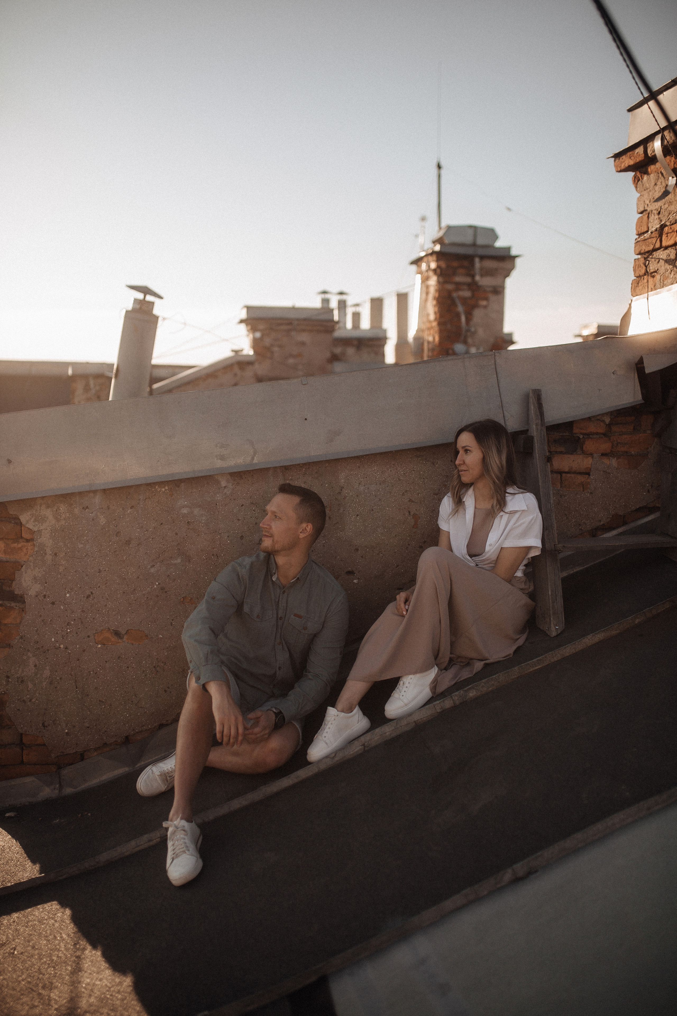 Свидание на крыше. Фотограф в Санкт Петербурге Лара Великова