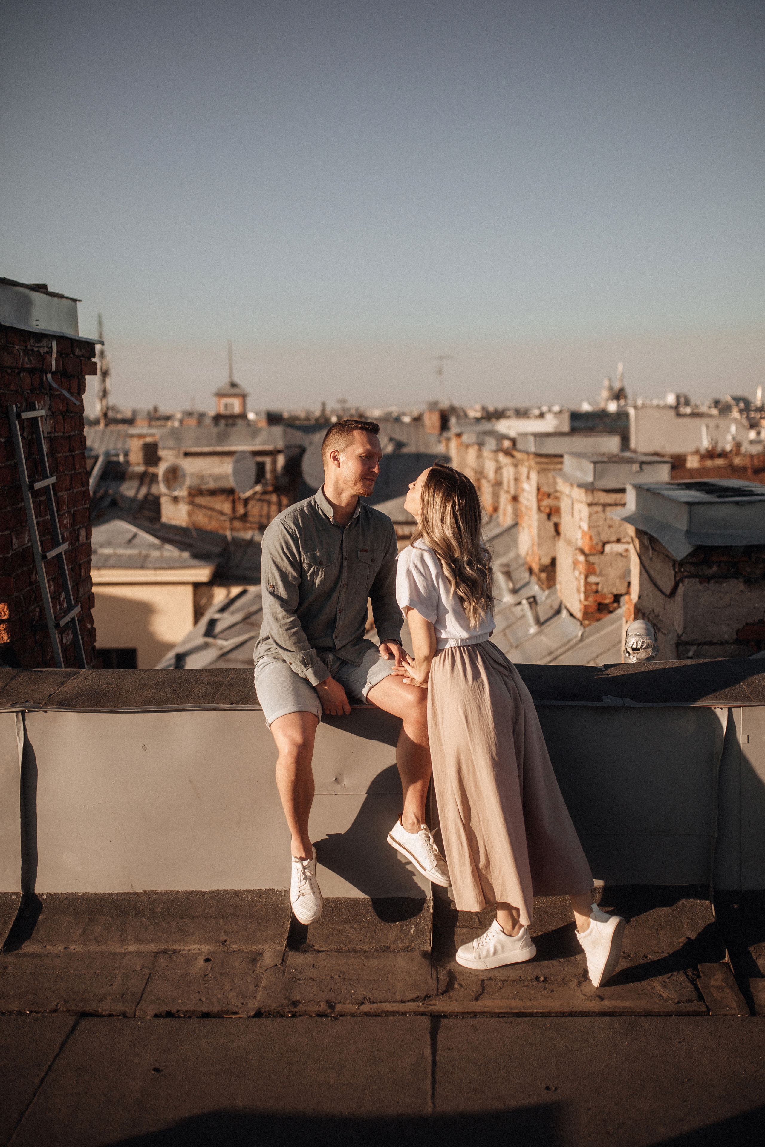 Свидание на крыше. Фотограф в Санкт Петербурге Лара Великова