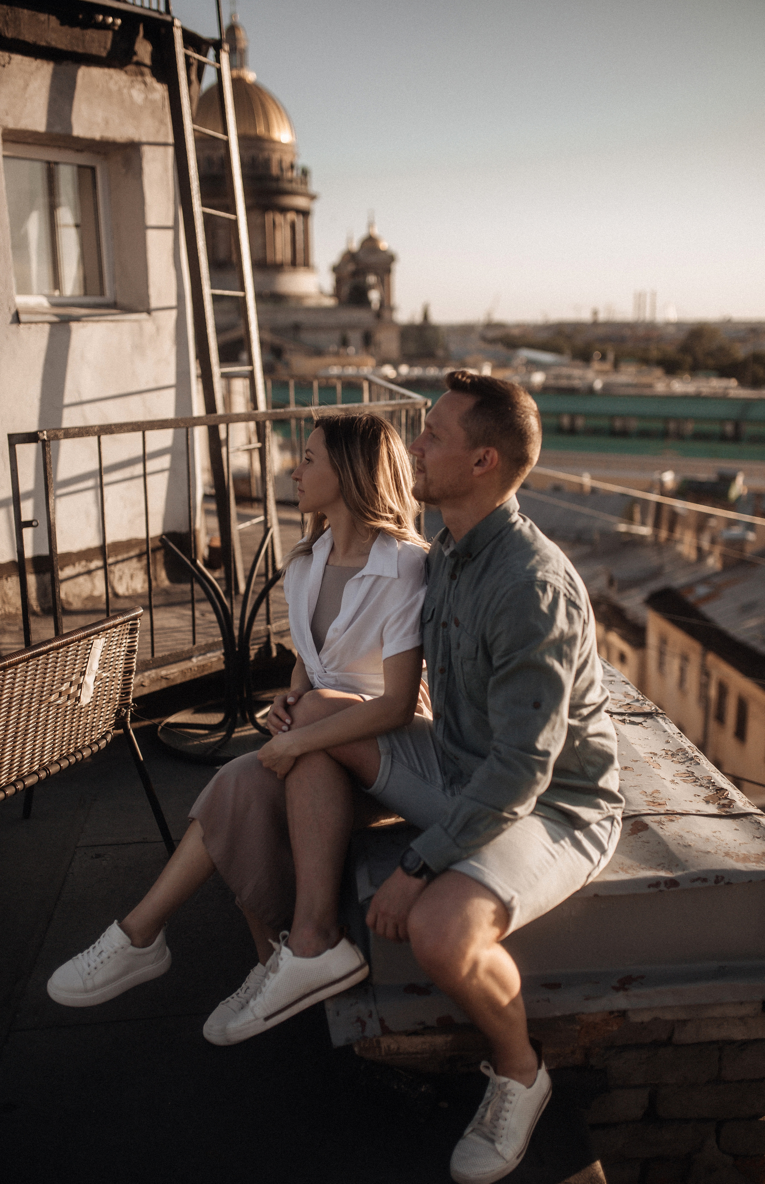 Свидание на крыше. Фотограф в Санкт Петербурге Лара Великова