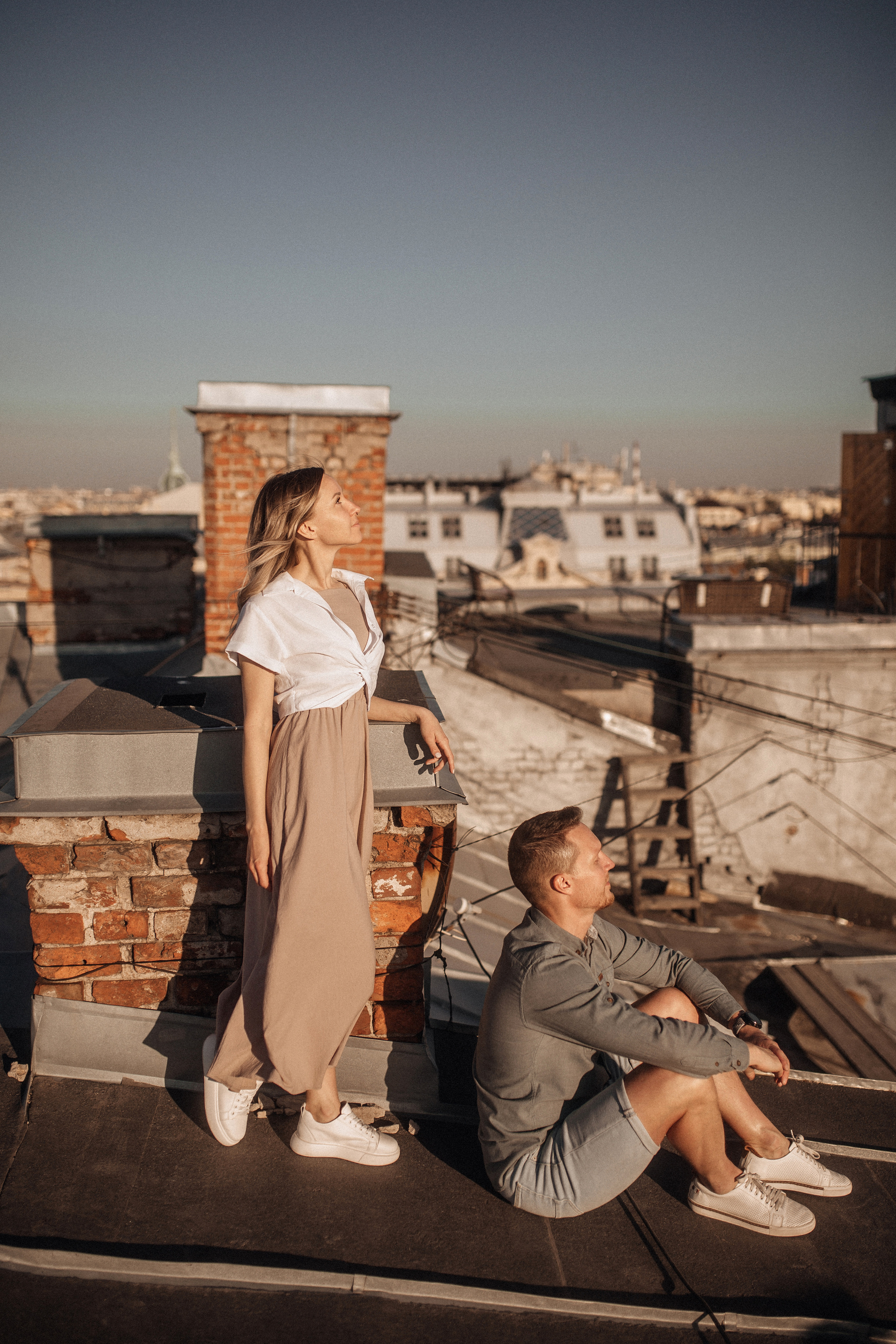 Свидание на крыше. Фотограф в Санкт Петербурге Лара Великова