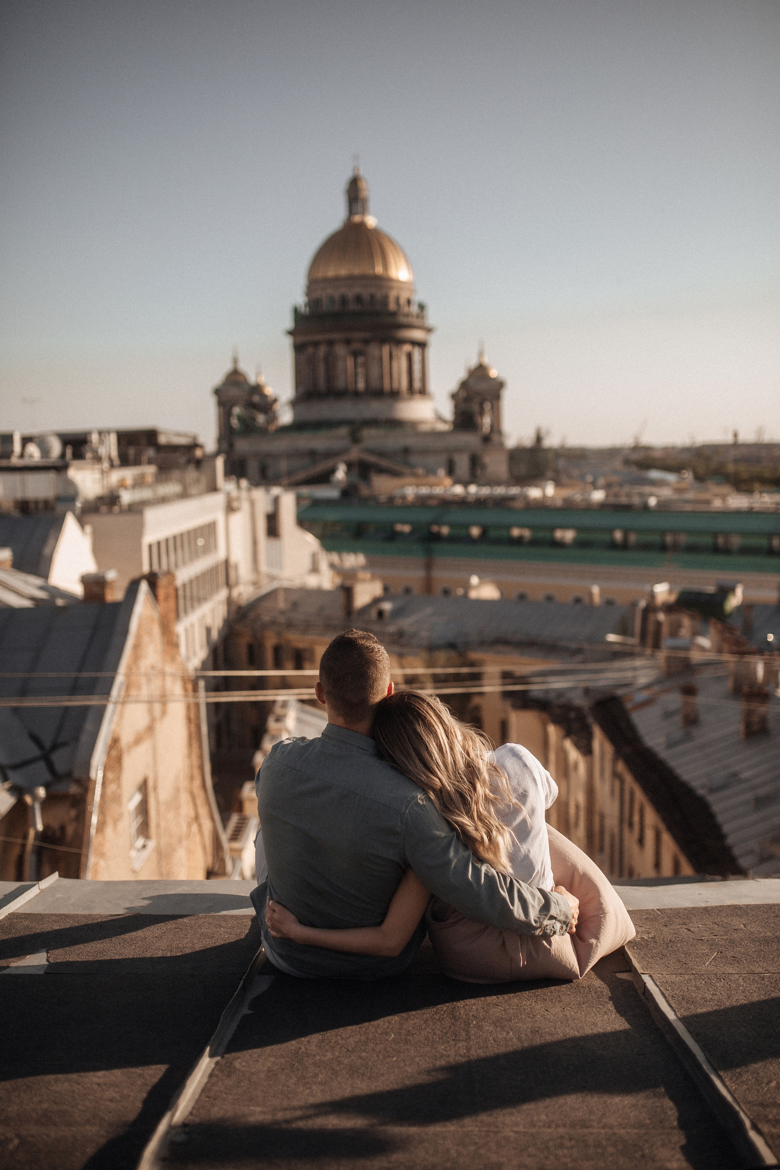 Свидание на крыше. Фотограф в Санкт Петербурге Лара Великова