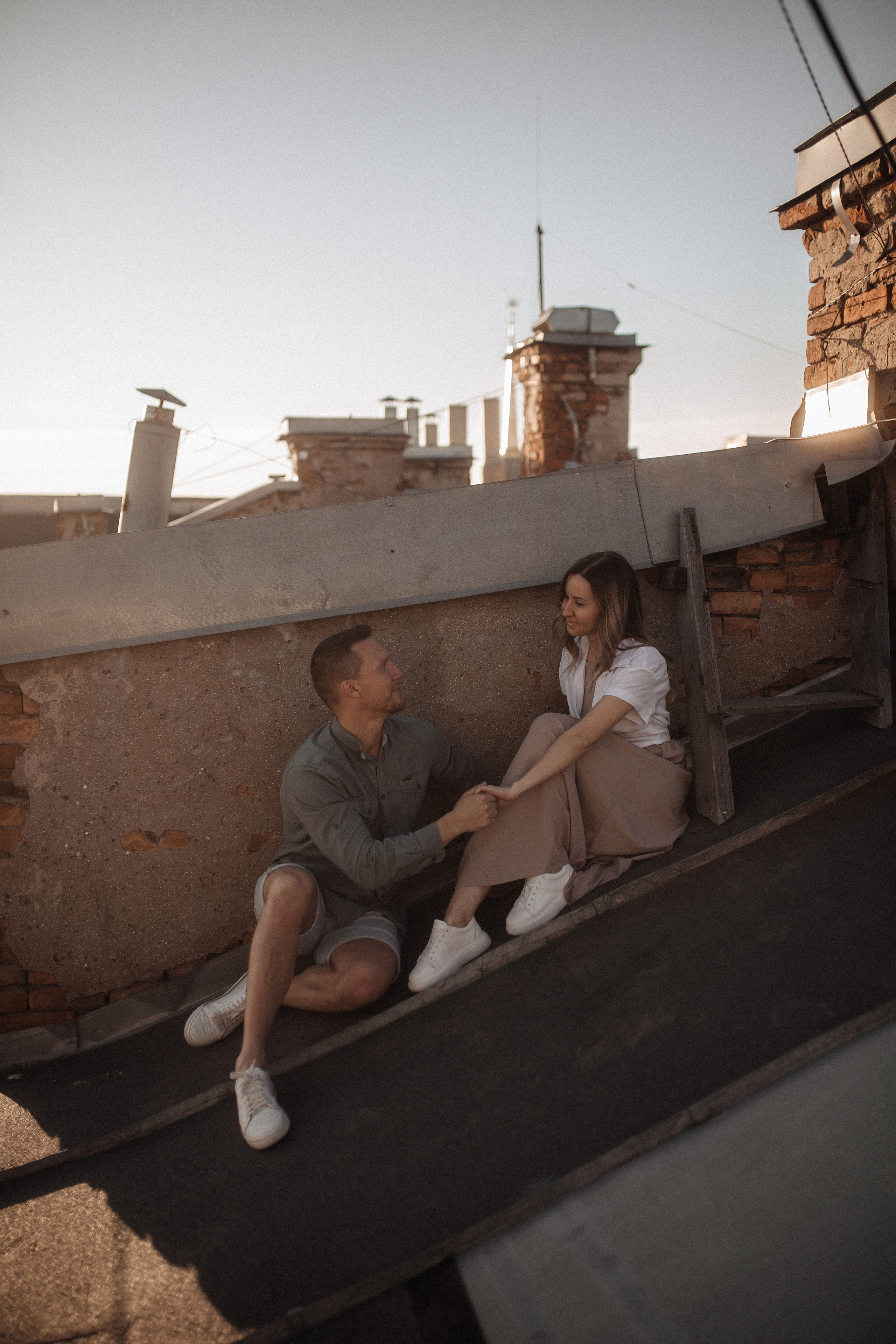 Свидание на крыше. Фотограф в Санкт Петербурге Лара Великова