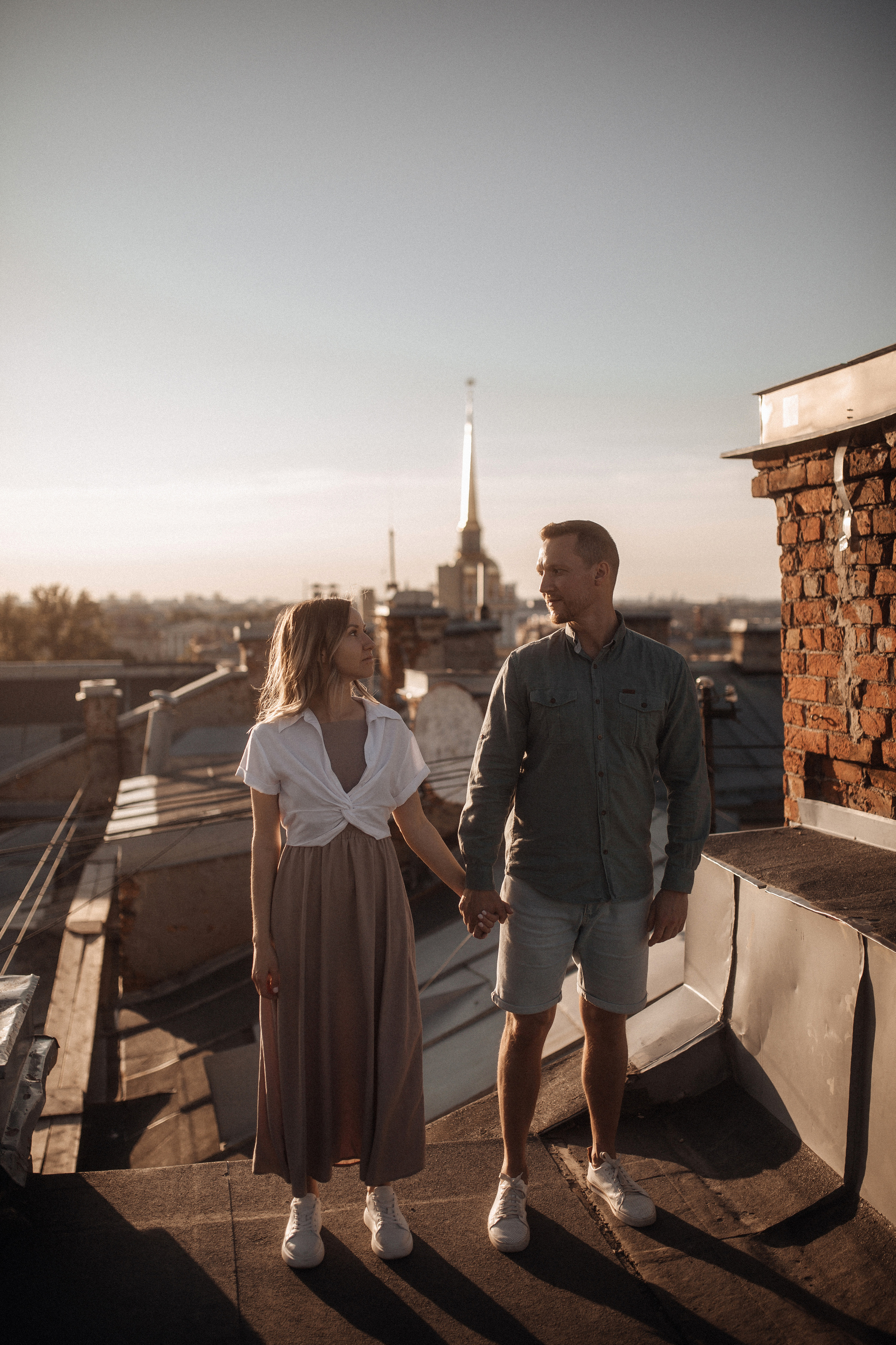 Свидание на крыше. Фотограф в Санкт Петербурге Лара Великова
