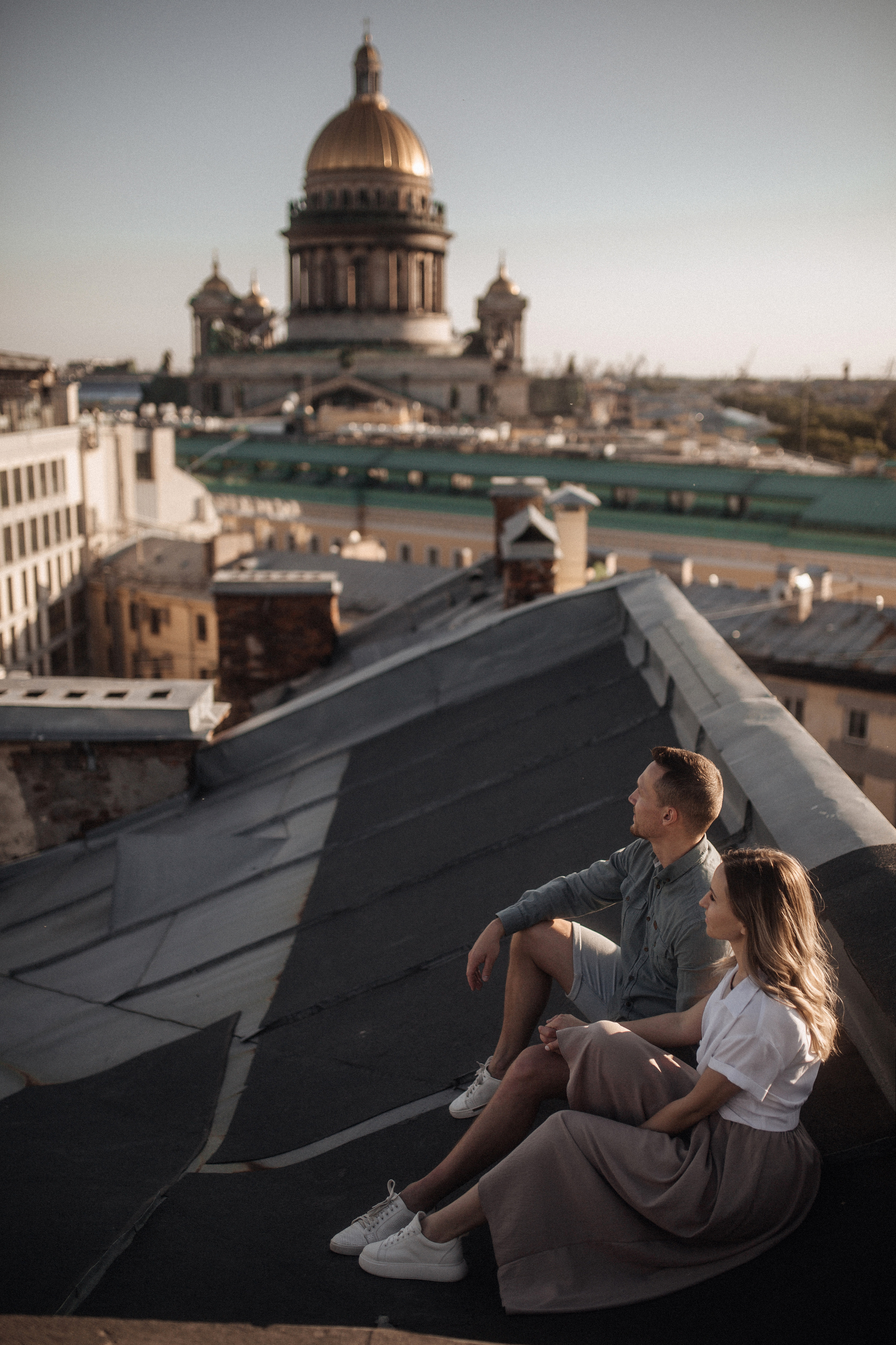 Свидание на крыше. Фотограф в Санкт Петербурге Лара Великова