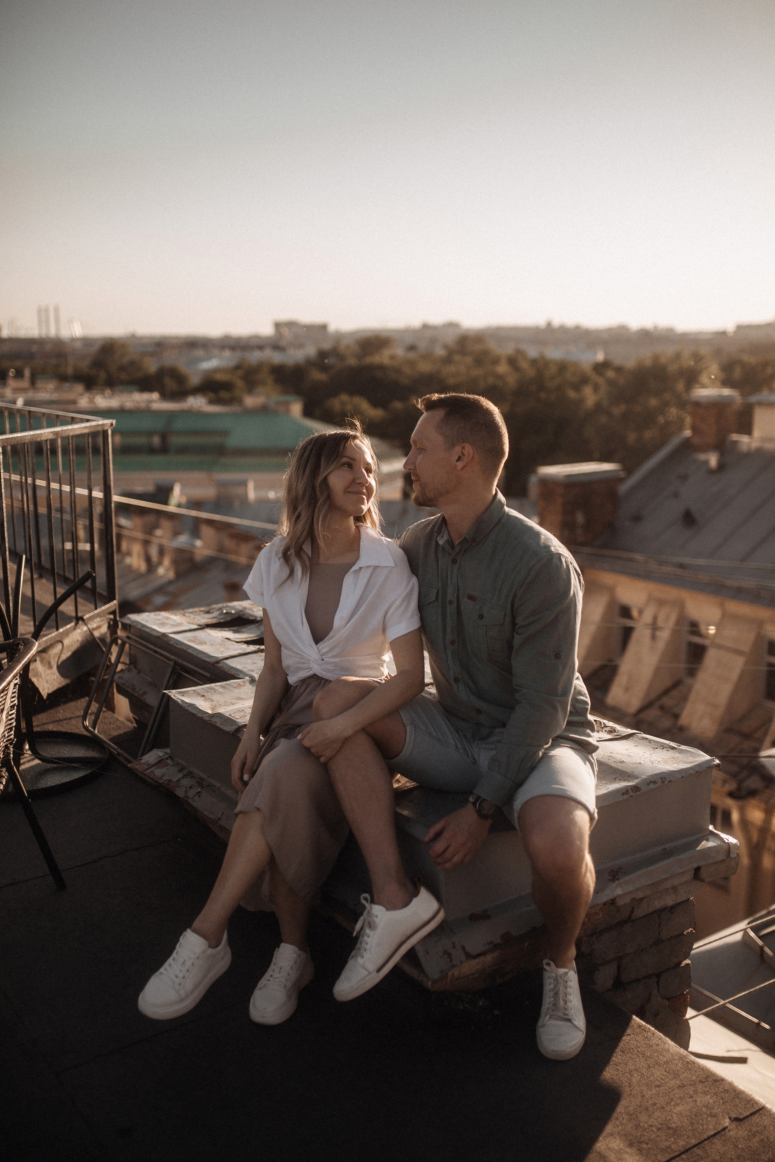 Свидание на крыше. Фотограф в Санкт Петербурге Лара Великова